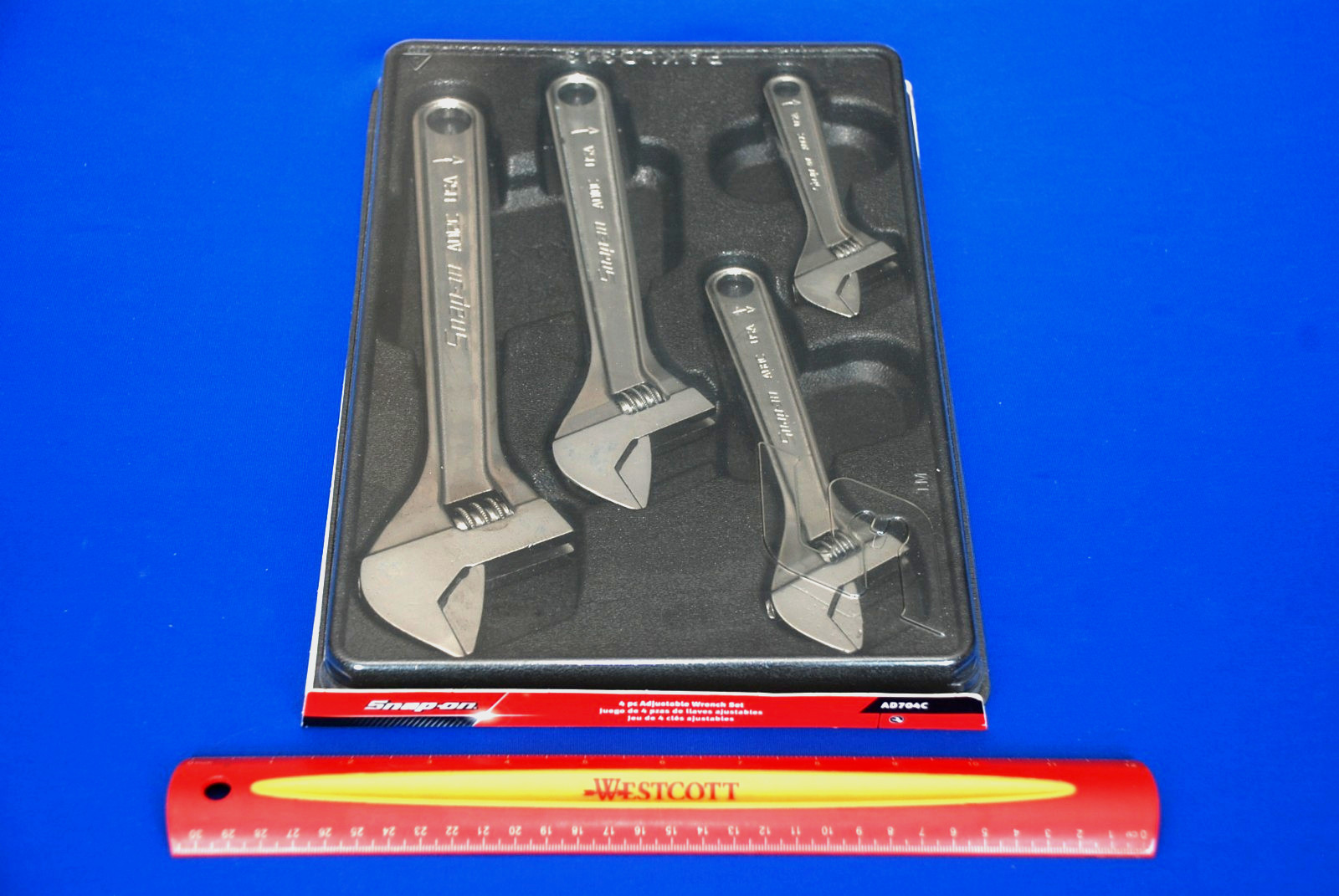 Snap-on NEWEST USA Made 4 Piece Adjustable Wrench Set 6″, 8″, 10″ and 12″