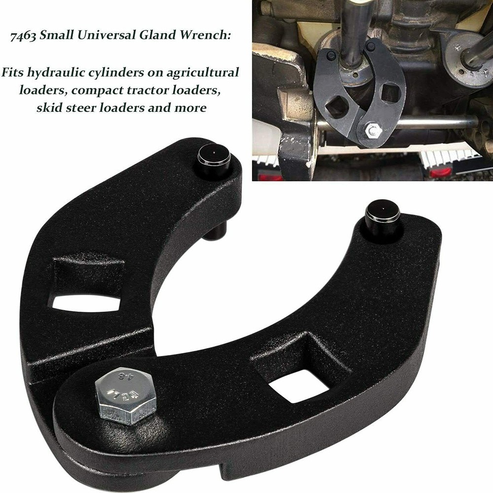 1 PC Adjustable Gland Nut Wrench Small Pin For Hydraulic Cylinders 7463