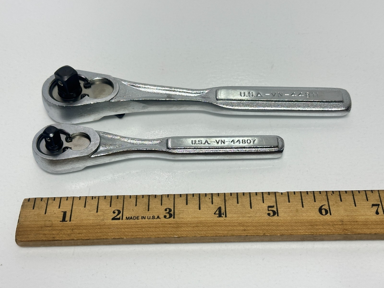 Craftsman USA (NOS) 2pc 1/4” & 3/8” Drive Ratchet Set Pair, VN, 44811 & 44807