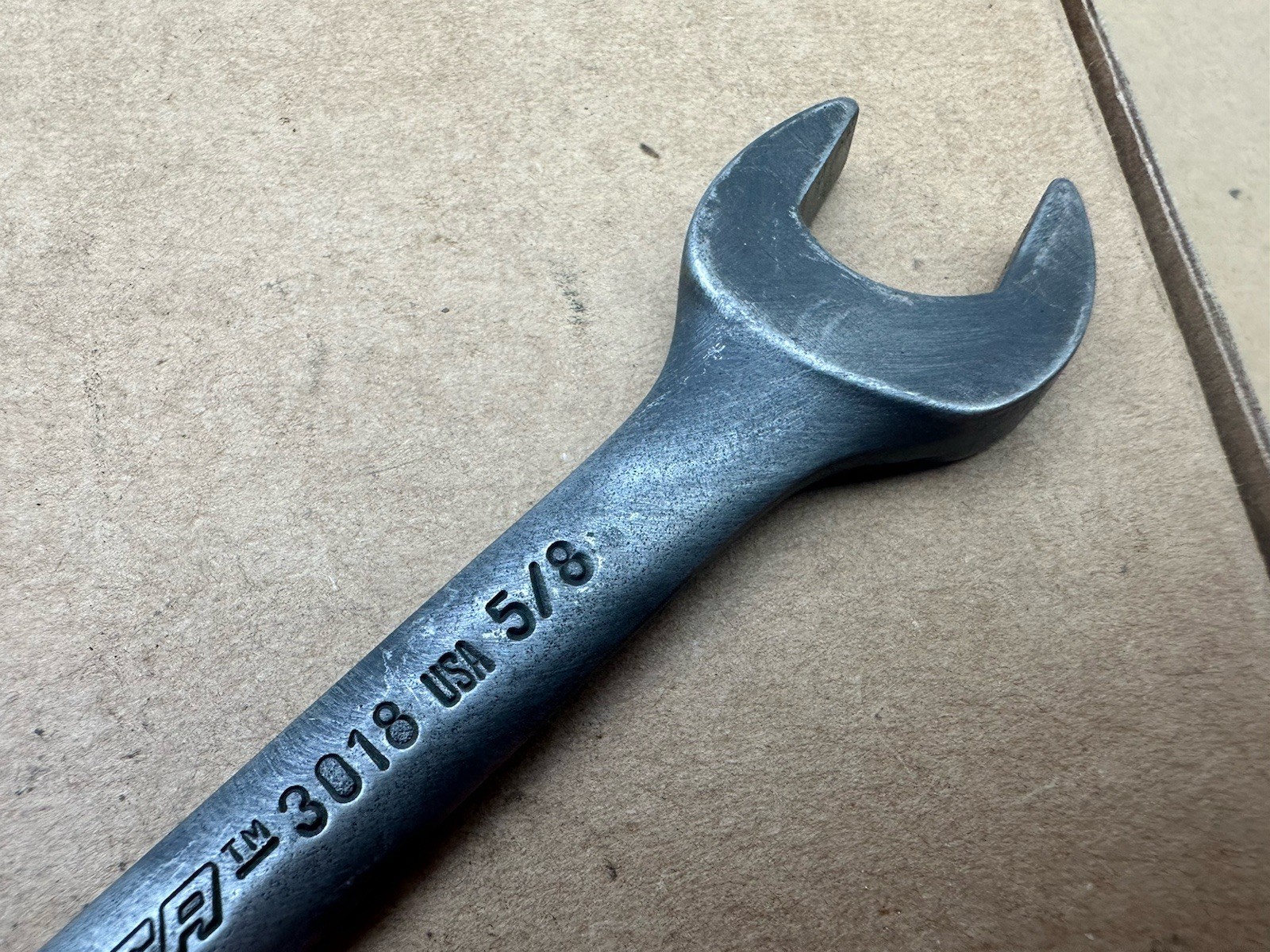 PROAMERICA 3018 DOUBLE OPEN END WRENCH 9/16 x 5/8 INCH Vintage Made USA Good