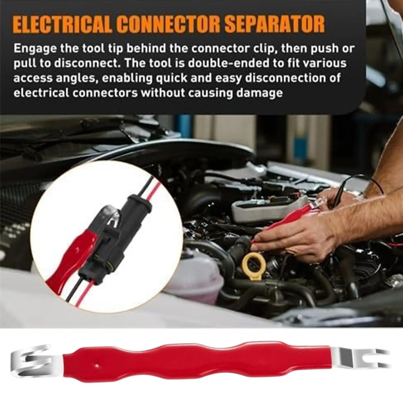 2X Electrical Connector Separator Pliers Non-slip Grip Car Terminal Removal Tool