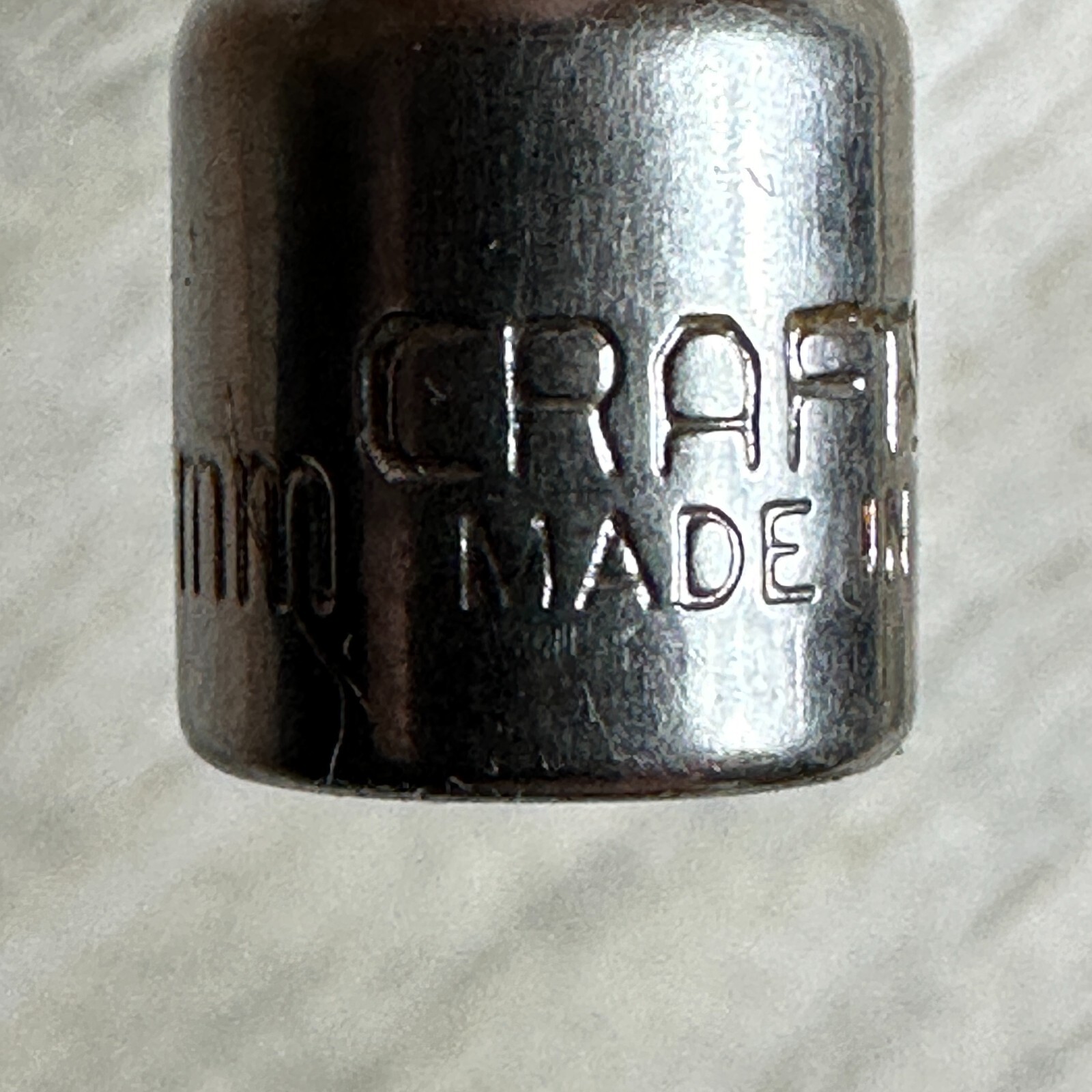 Craftsman USA 4mm Metric 6 Point 1/4″ Drive Shallow Socket 43505 EE Series