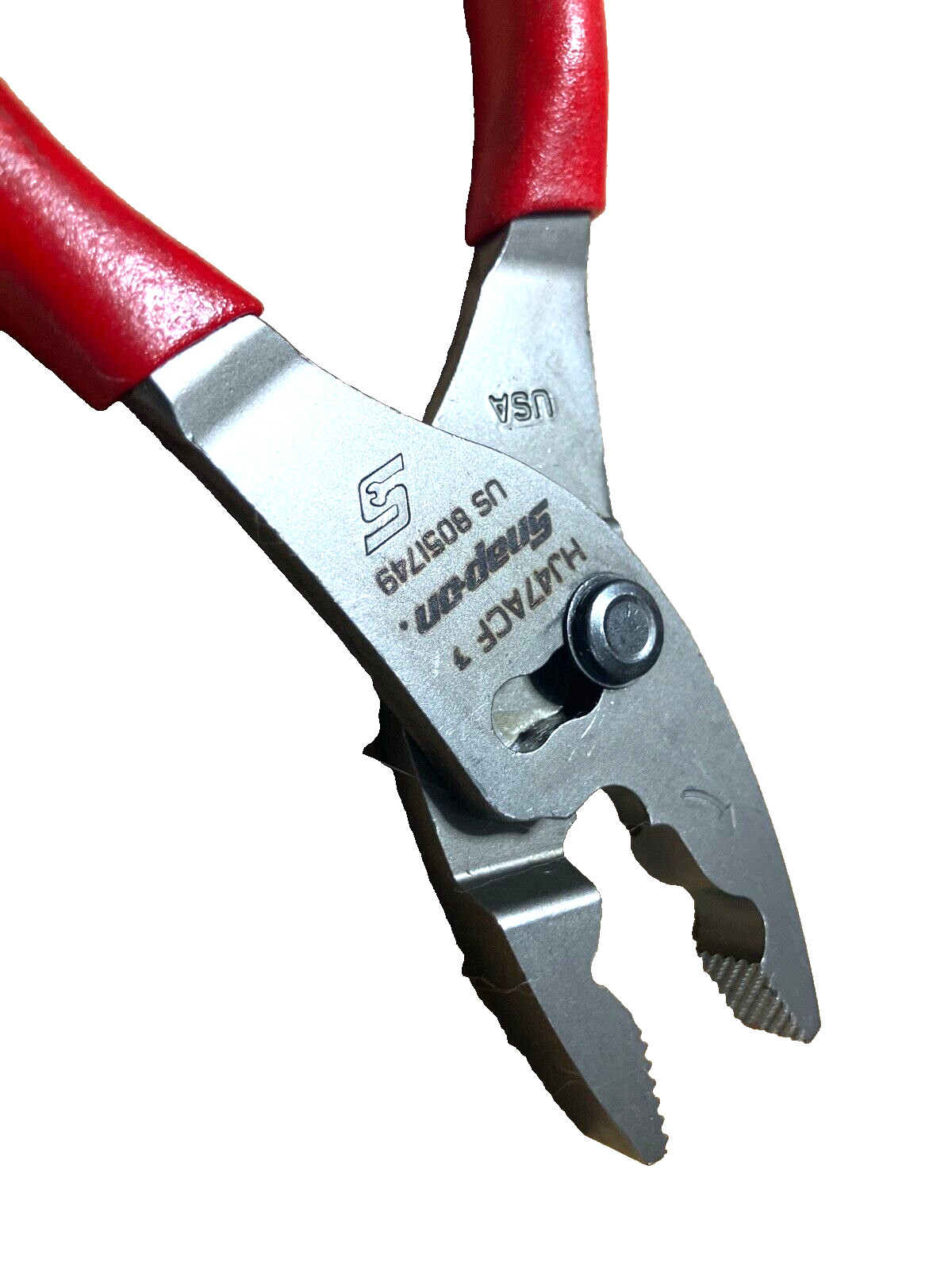 New Snap-on™ Red HJ47ACF HJ47ACFR Talon Grip Flank Jaw Slip-joint Pliers