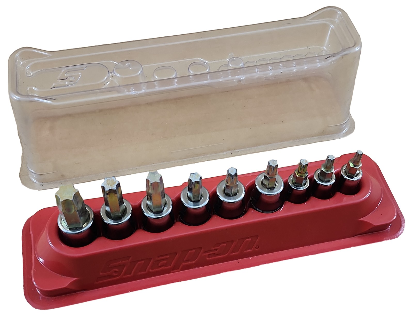 Snap On 209EFTXBY 9 pc Combination Drive TORX Bit Heavy-Duty Removal Socket Set
