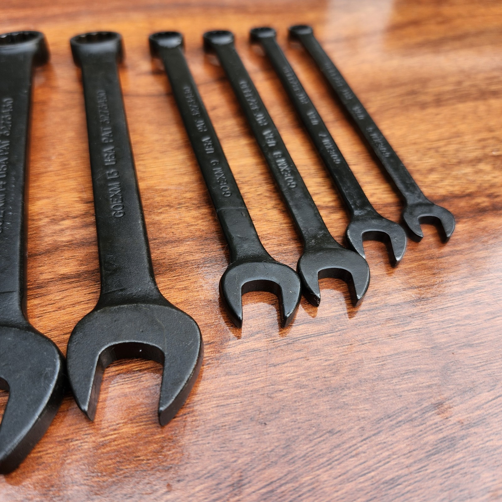 SNAP-ON GOEXM Black Metric Short Comb. Wrench Set 6-19mm USA MISSING 10 11 12