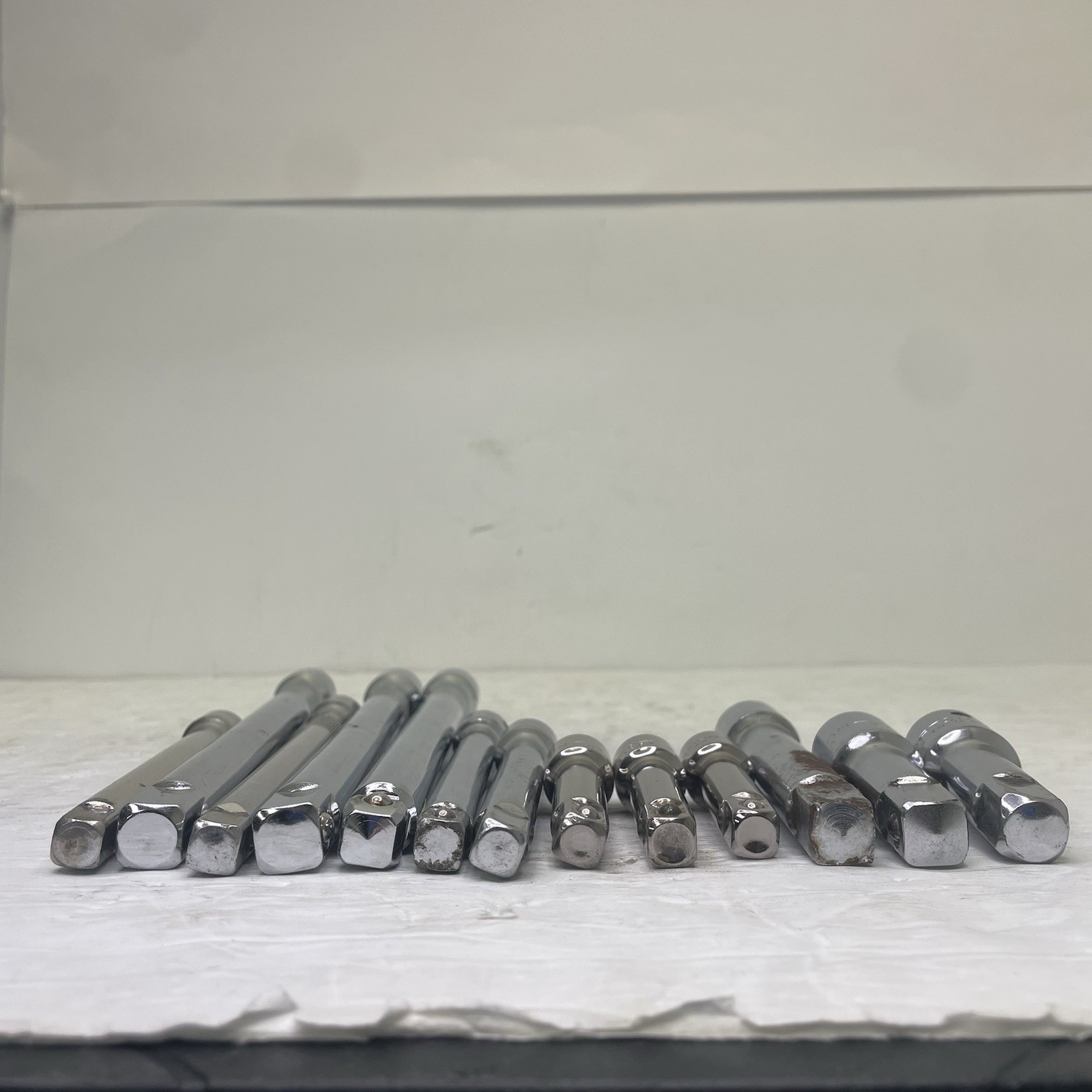 Ratchet Extensions Lot – 13pc – 3/8″ and 1/2″ Drives – 3″ to 10″ – Mixed Brands