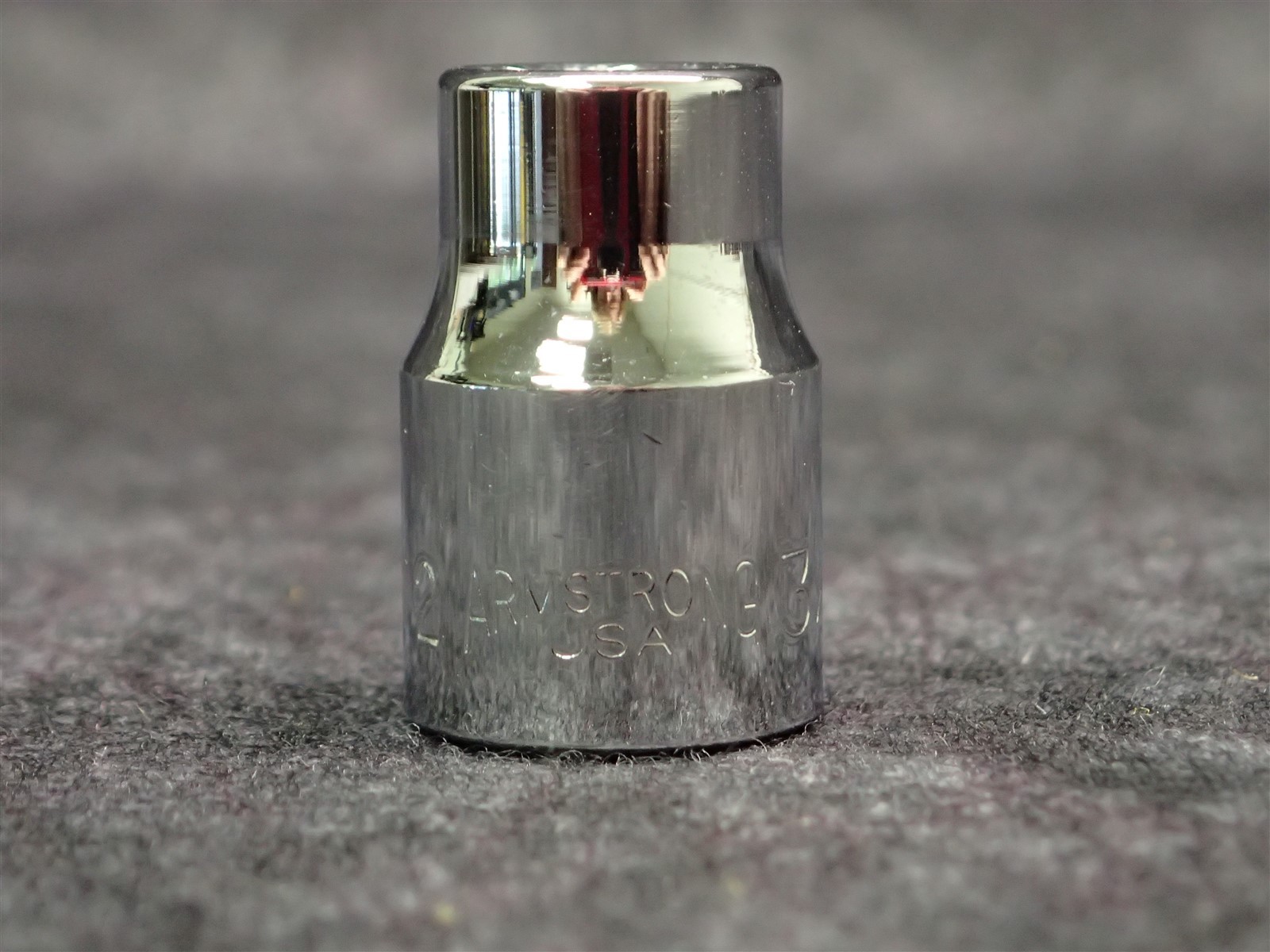 ARMSTRONG 11-012, 3/8″, 3/8″ Dr Std Hand Socket, 1″ OAL, Polished Chrome (BN99)