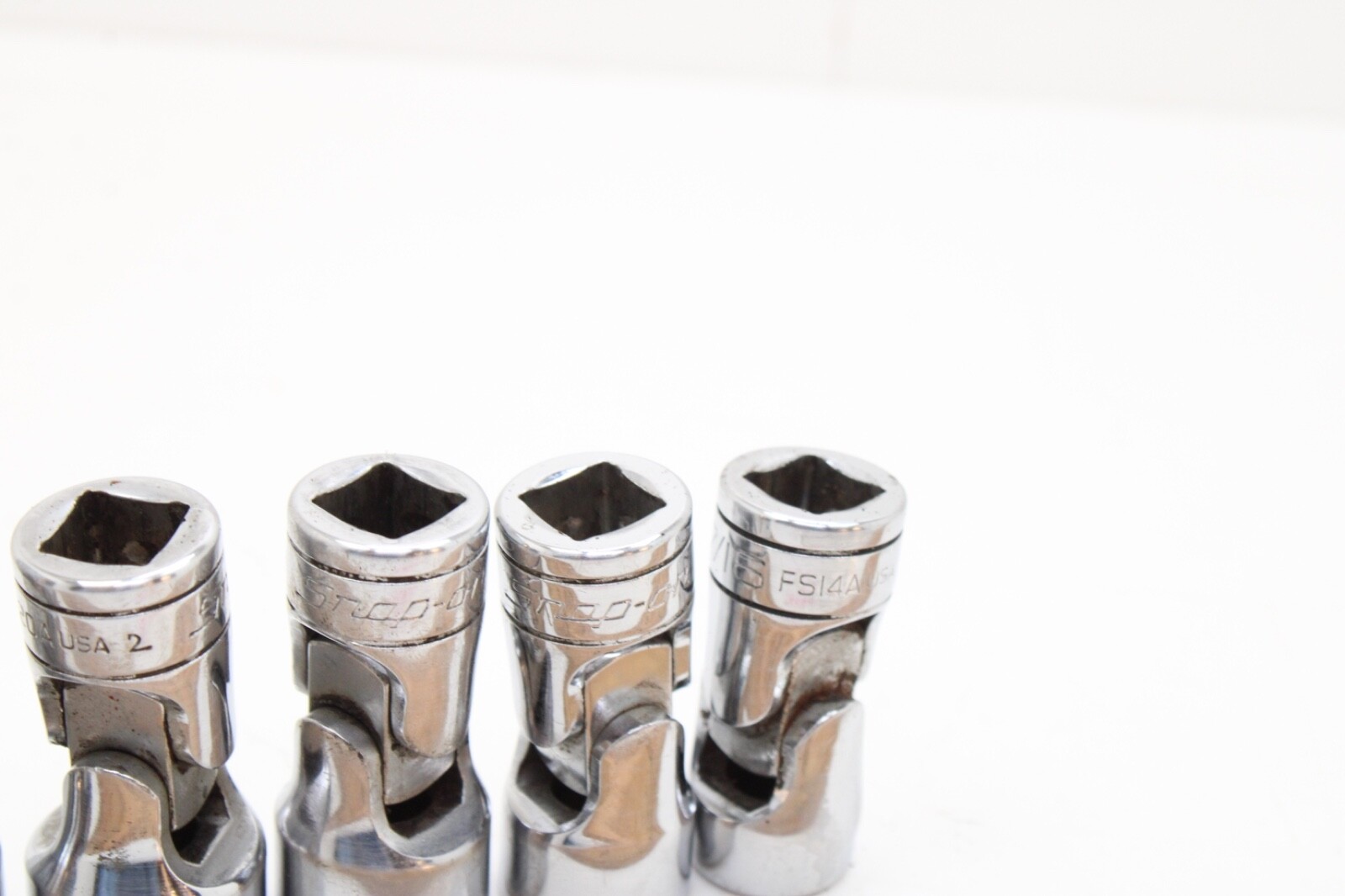 Snap-on FS24-FS14A 3/4″-7/16″ 3/8″ Drive 6 Point SAE ChromeSwivel Socket Set USA