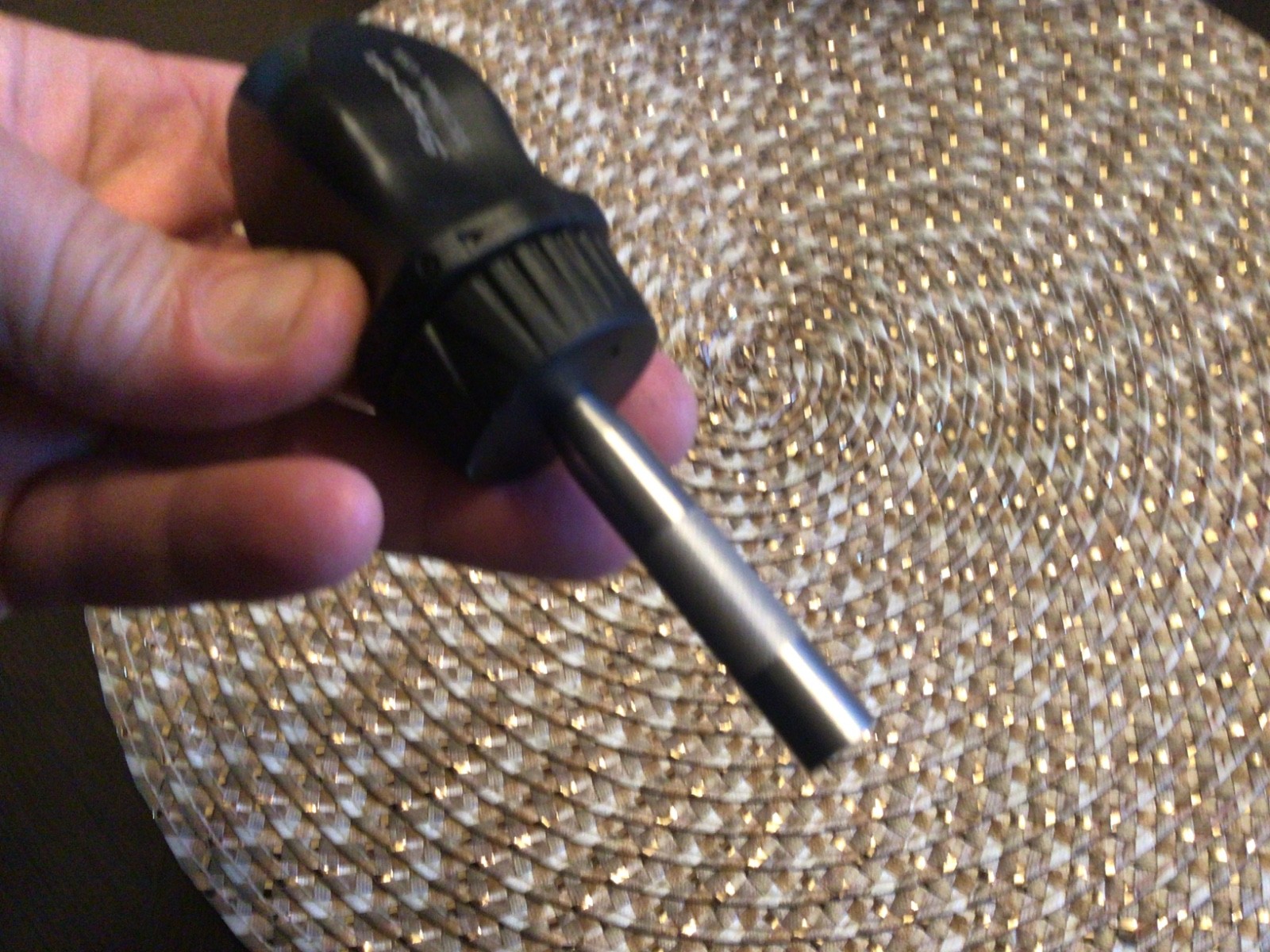 Snap on Black SSDMR1A 4 5/16 Stubby Ratchet Screwdriver Magnetic No bits New