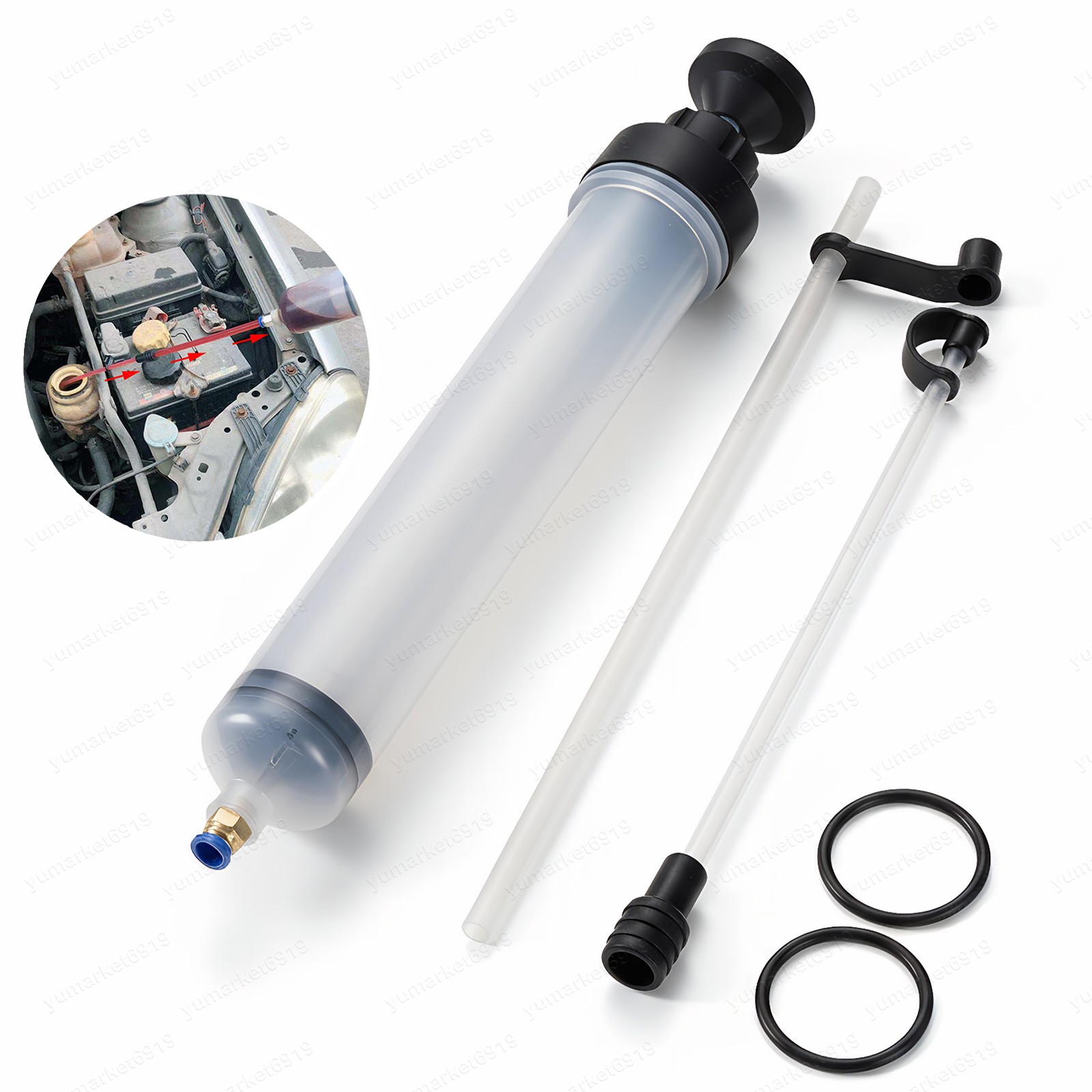 Auto 500cc Fluid Extractor Filling Syringe Transfer Liquid Pump Oil Extraction