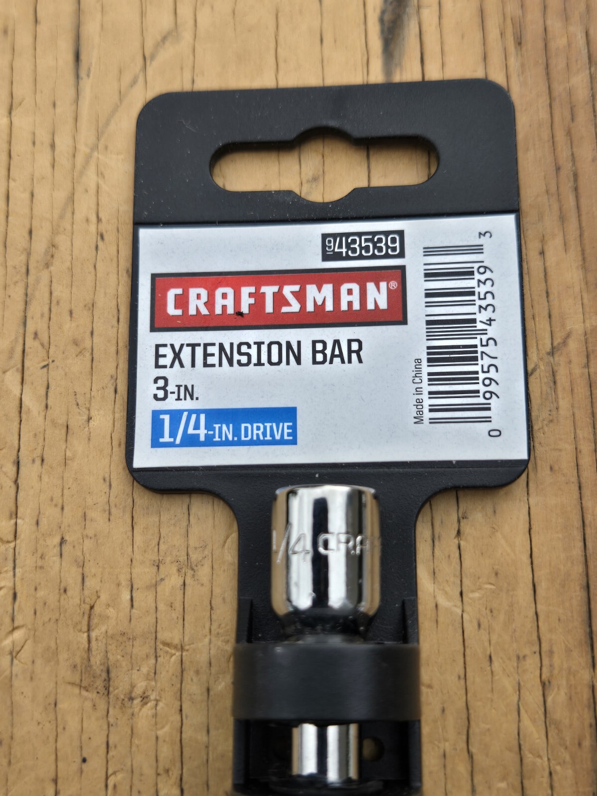NOS Craftsman 3in. Socket Extension Bar 1/4″ Drive S-AB 43539 w/Hang Tag