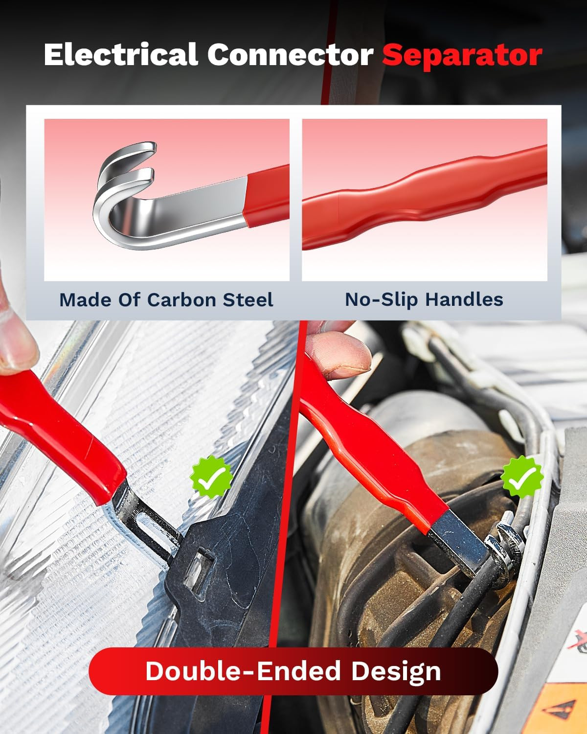 6 PCS Fuel Line Disconnect Pliers Set – 80° Hose Remover Tool & Clamp Pliers
