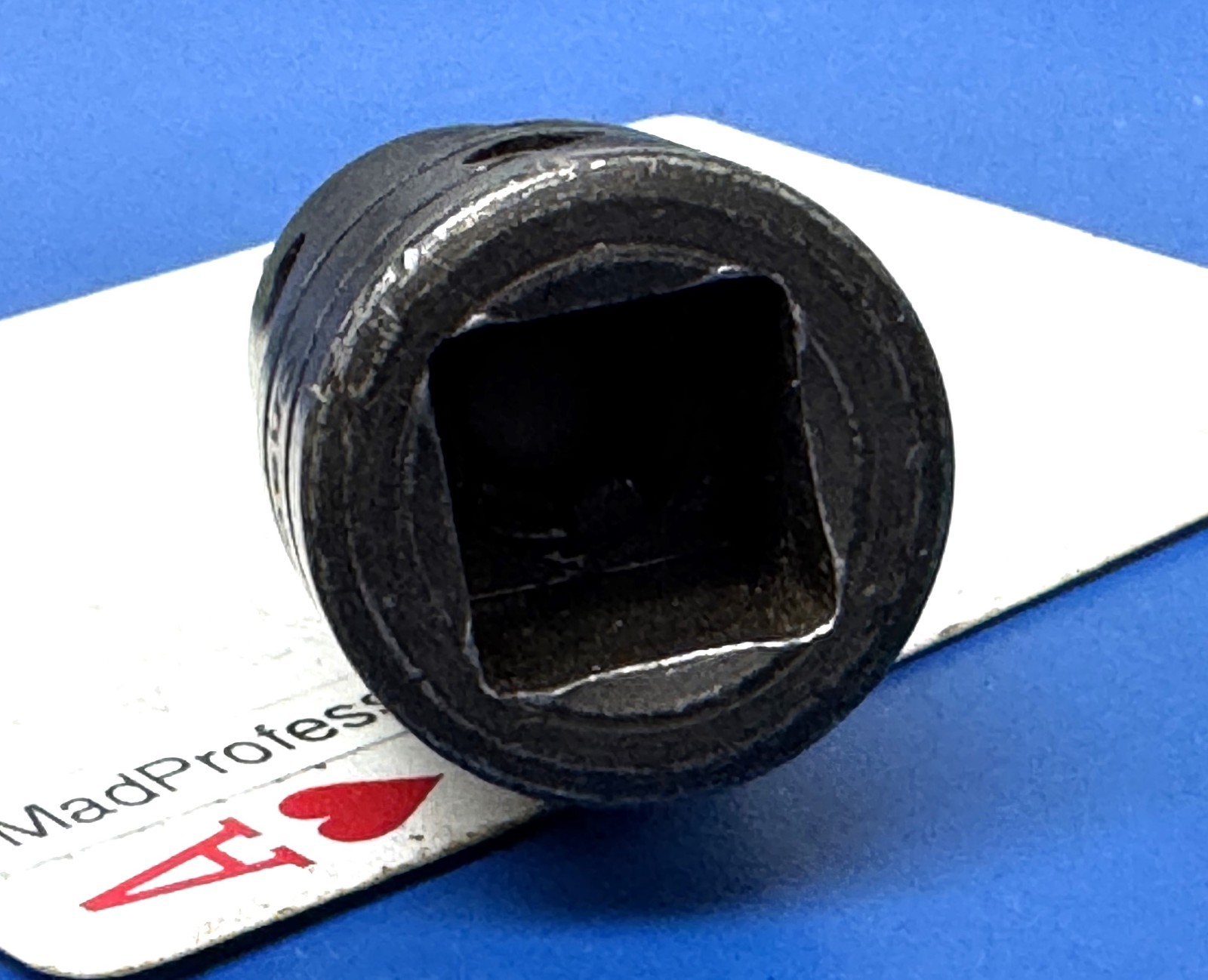 Snap-on 1/2″ drive Black 7/16″ Flat tip screwdriver bit Socket PSW284A New Blade