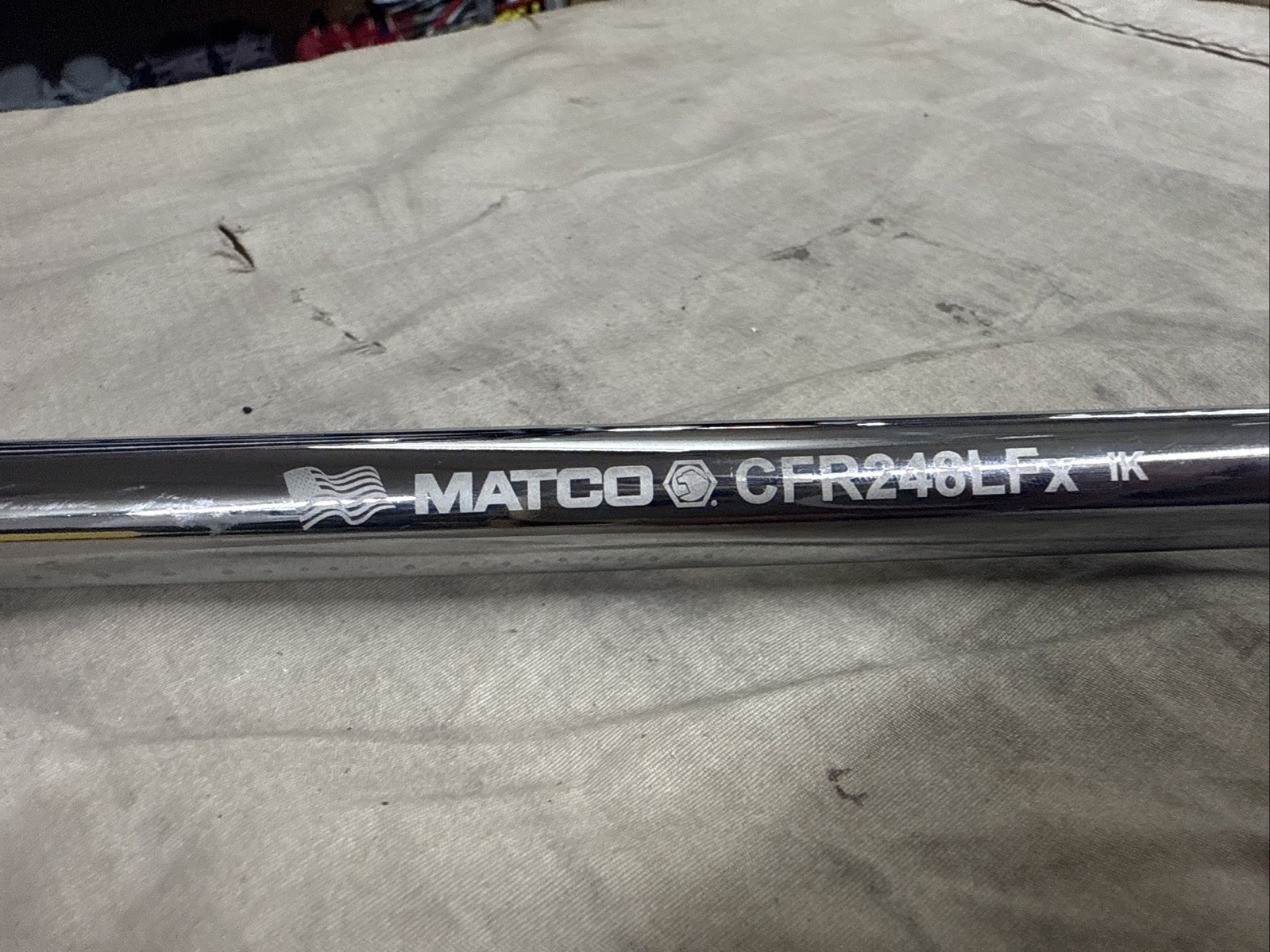 #bm242 Matco CFR248LFX 1/2” Drive 88 Long Handle Locking Flex Head Ratchet Prpl