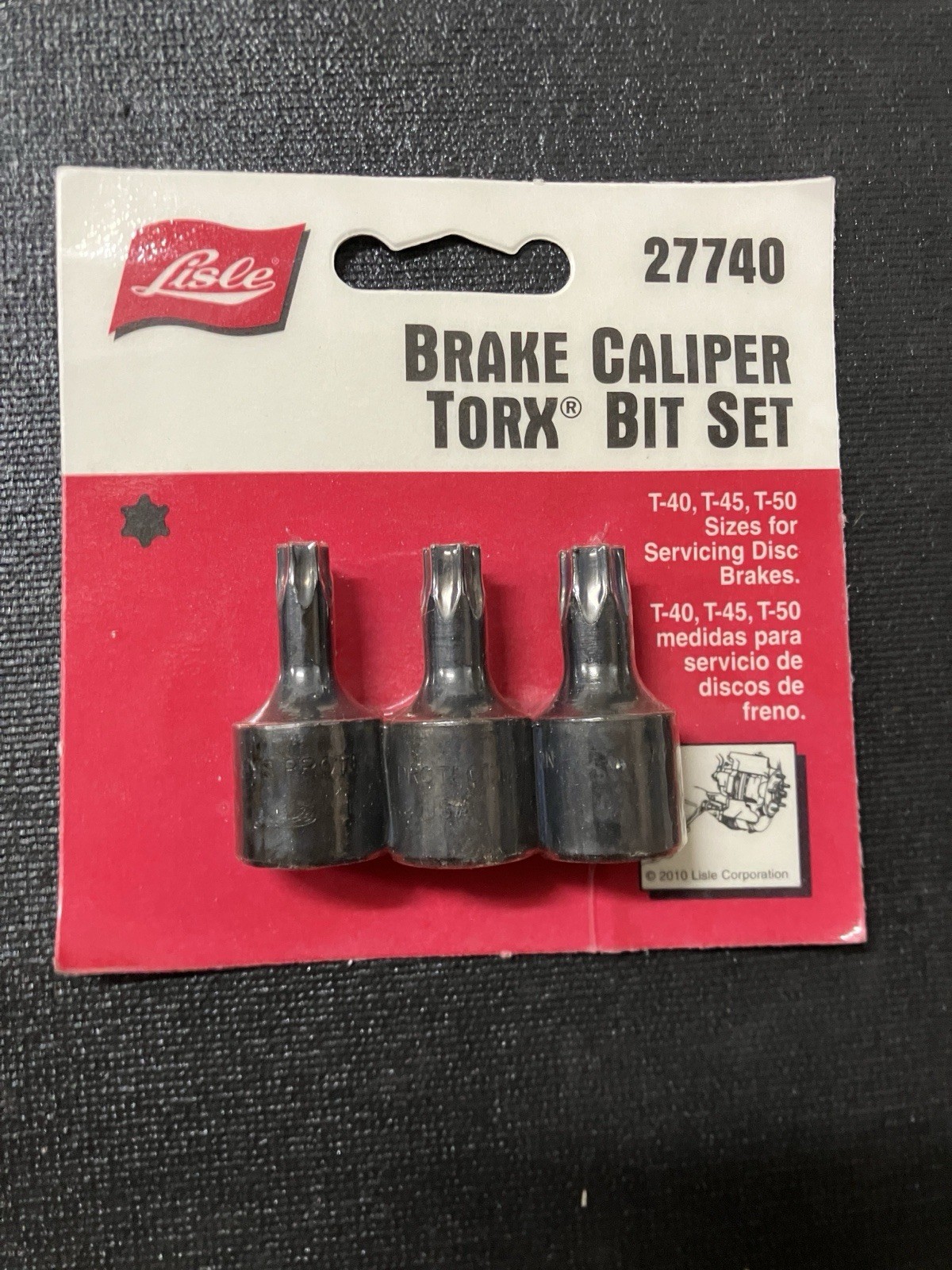 NOS Lisle 27740 Brake Caliper Torx Bit Set 3/8″ Drive USA Made Brand New