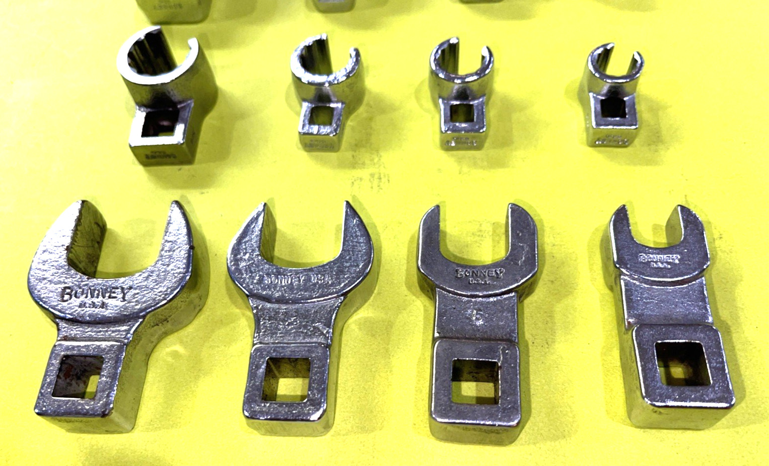 BONNEY TOOLS VINTAGE 12 PIECE MULTI DRIVE VARIOUS TYPES OF CROWFOOT WRENCHES