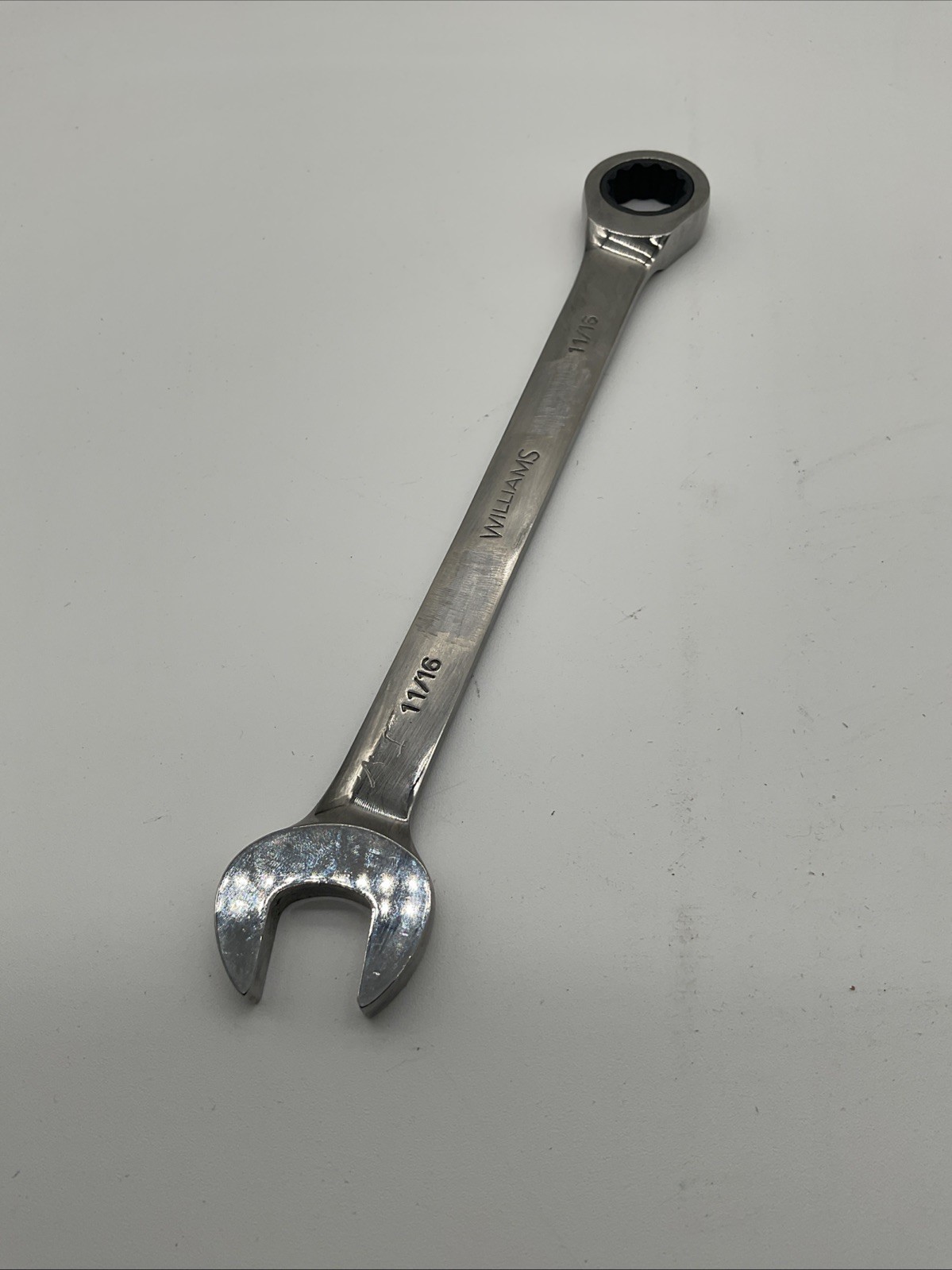 Vintage Williams 11/16” Ratcheting Combination Wrench No.1222NRC!!S1
