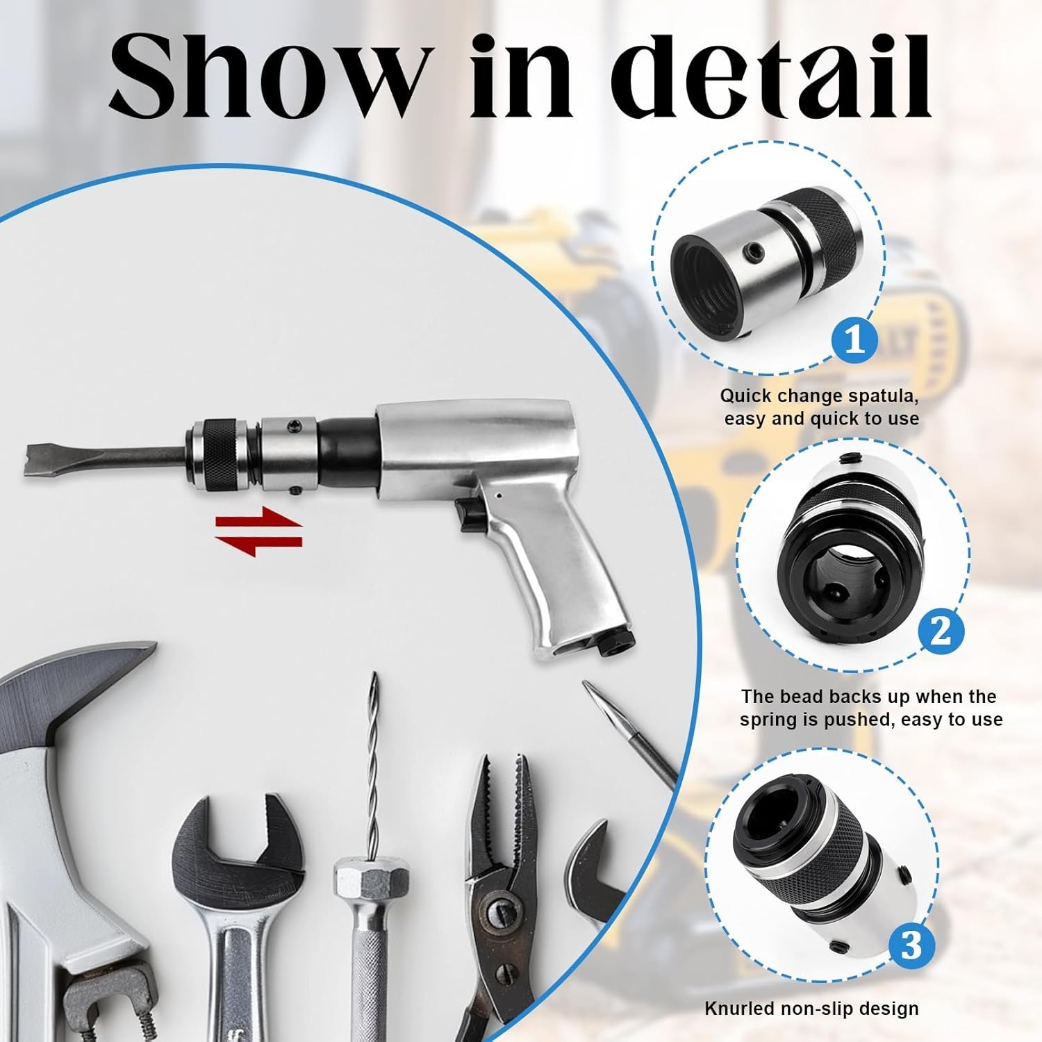 Efficient 2-Pack Air Hammer Quick Change Chisel Retainers – Lightweight & Strong