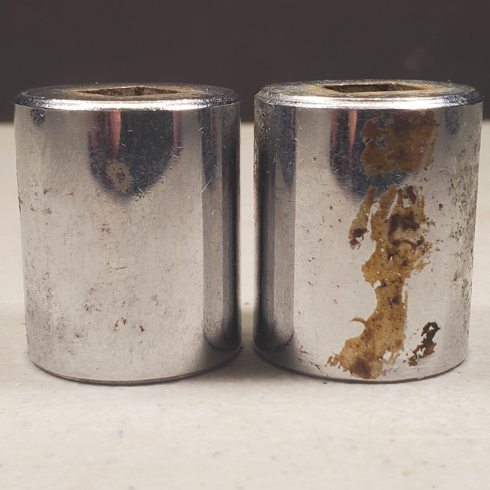 P&C 3/8” Drive 12Pt. Lot of (5) Sockets 7/16, 9/16, 11/16, 3/4 x2, U.S.A. VTG