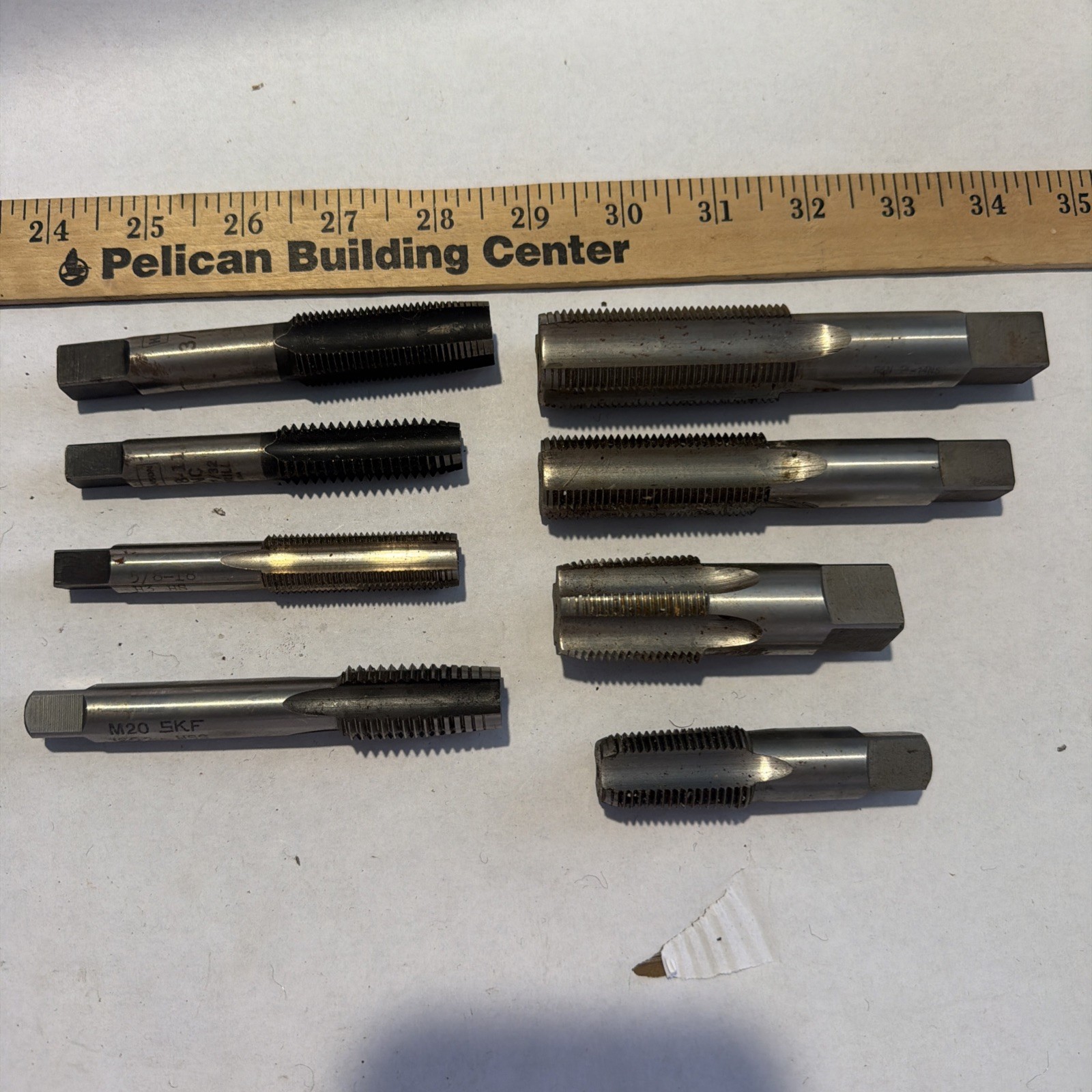 Mixed Lot R&N / Hanson / SKF Thread Taps Machinist Shop Tool See Description