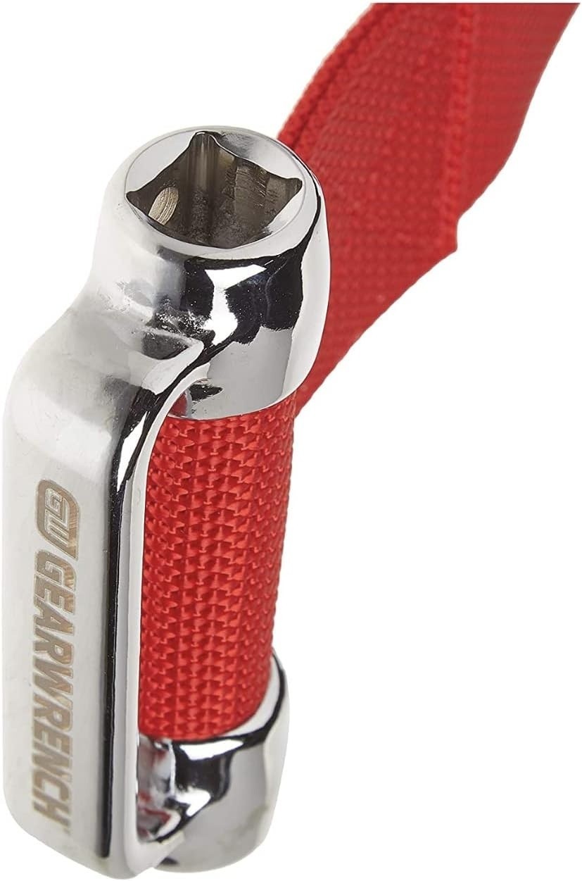 GEARWRENCH 3/8″ & 1/2″ Drive Heavy-Duty Oil Filter Strap Wrench, High Strength