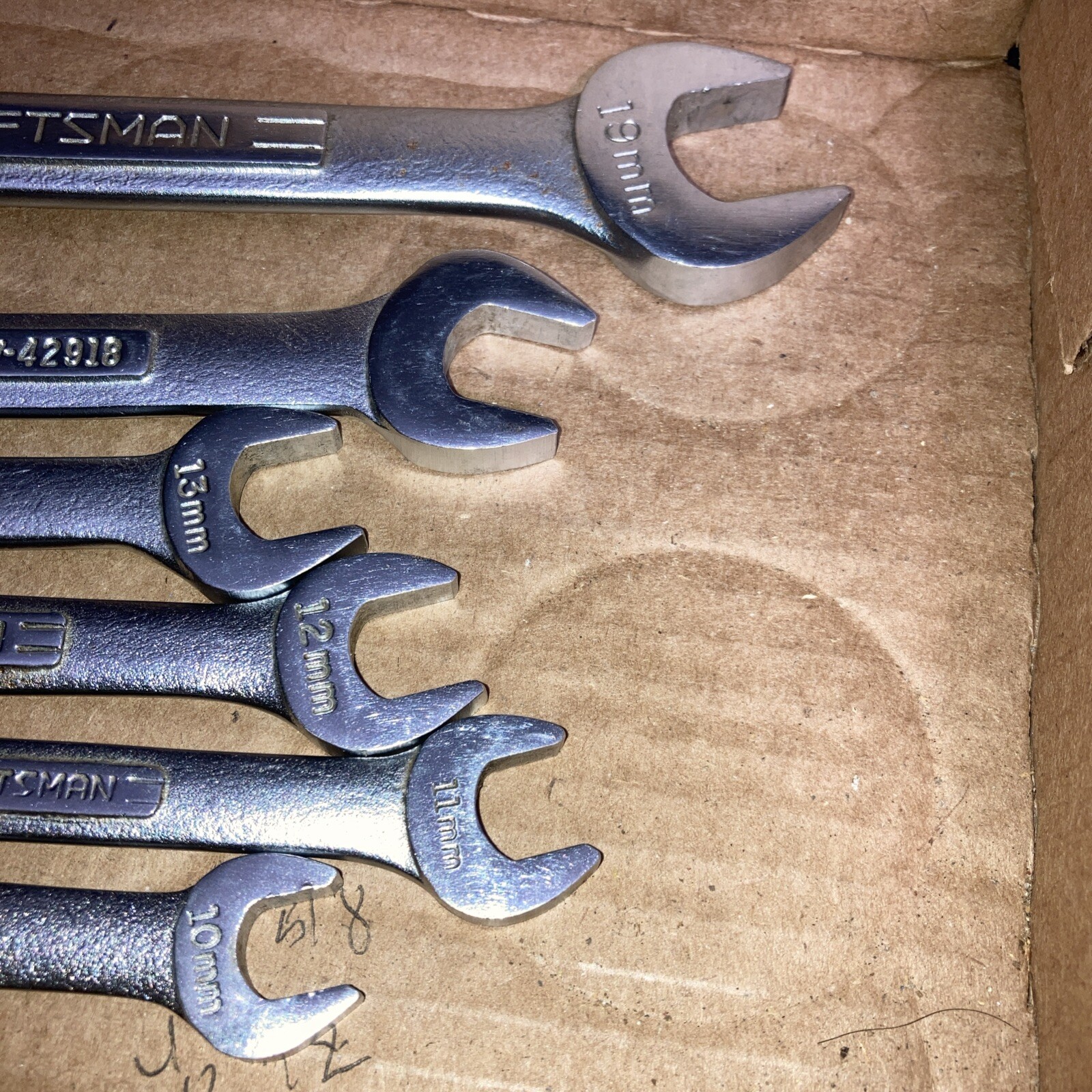 Craftsman Combination Wrench Set 6 Pc Set 10 11 12 13 14 19 MM