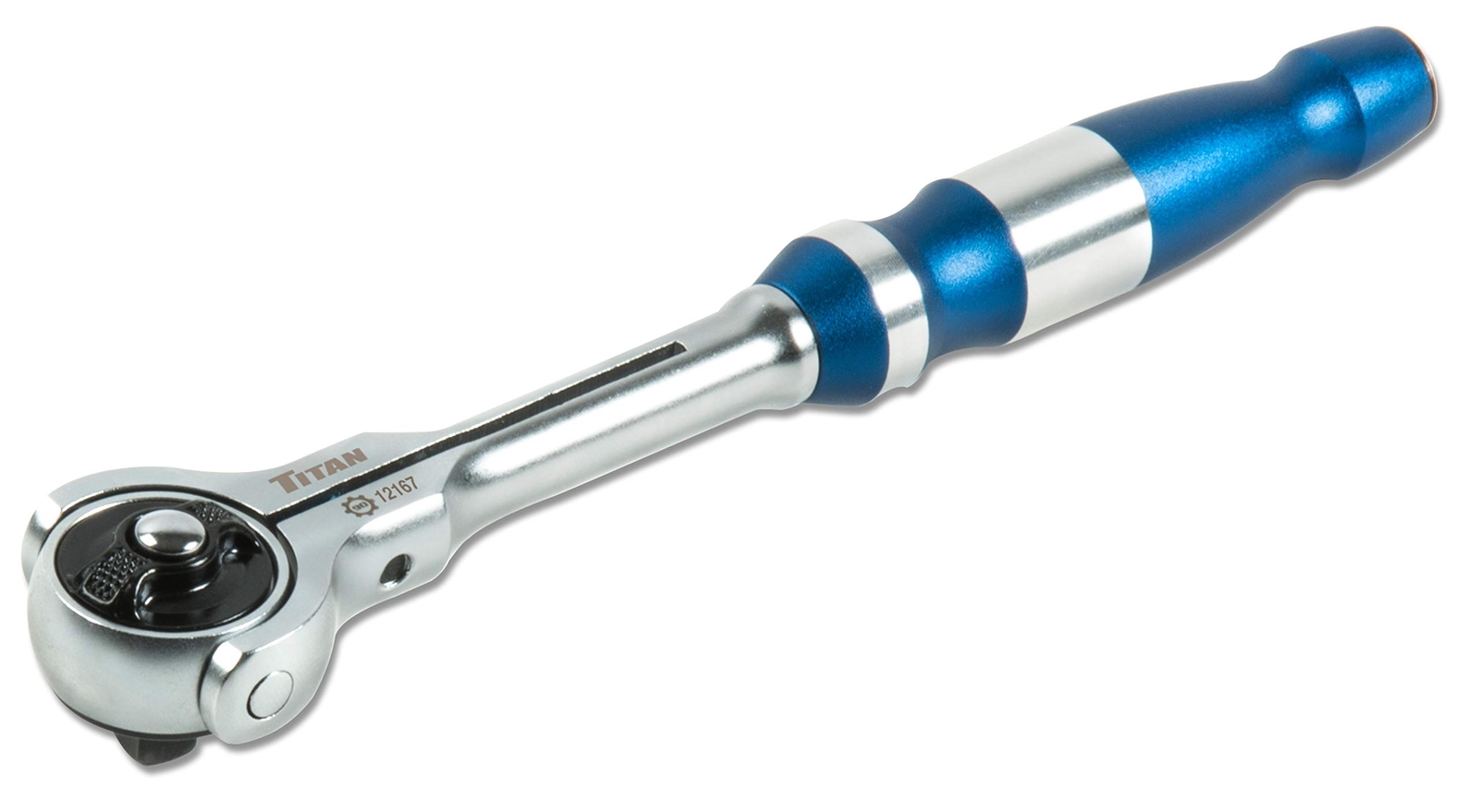 Titan Tools 1/4 in. Drive 6-1/2 in. Swivel Head Ratchet (12167)