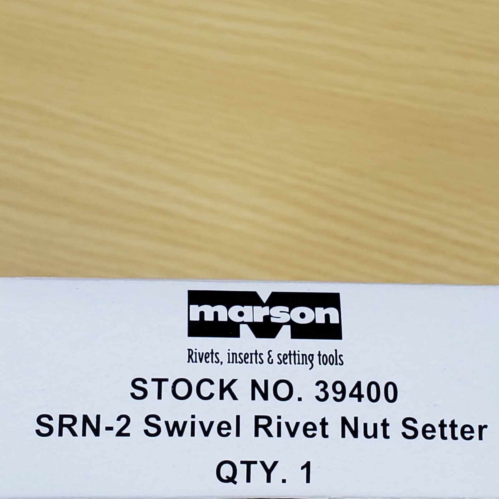 Marson Swivel Head Rivet Nut Setter SRN-2 Klik Turn Mandrels And Nosepiece 39400