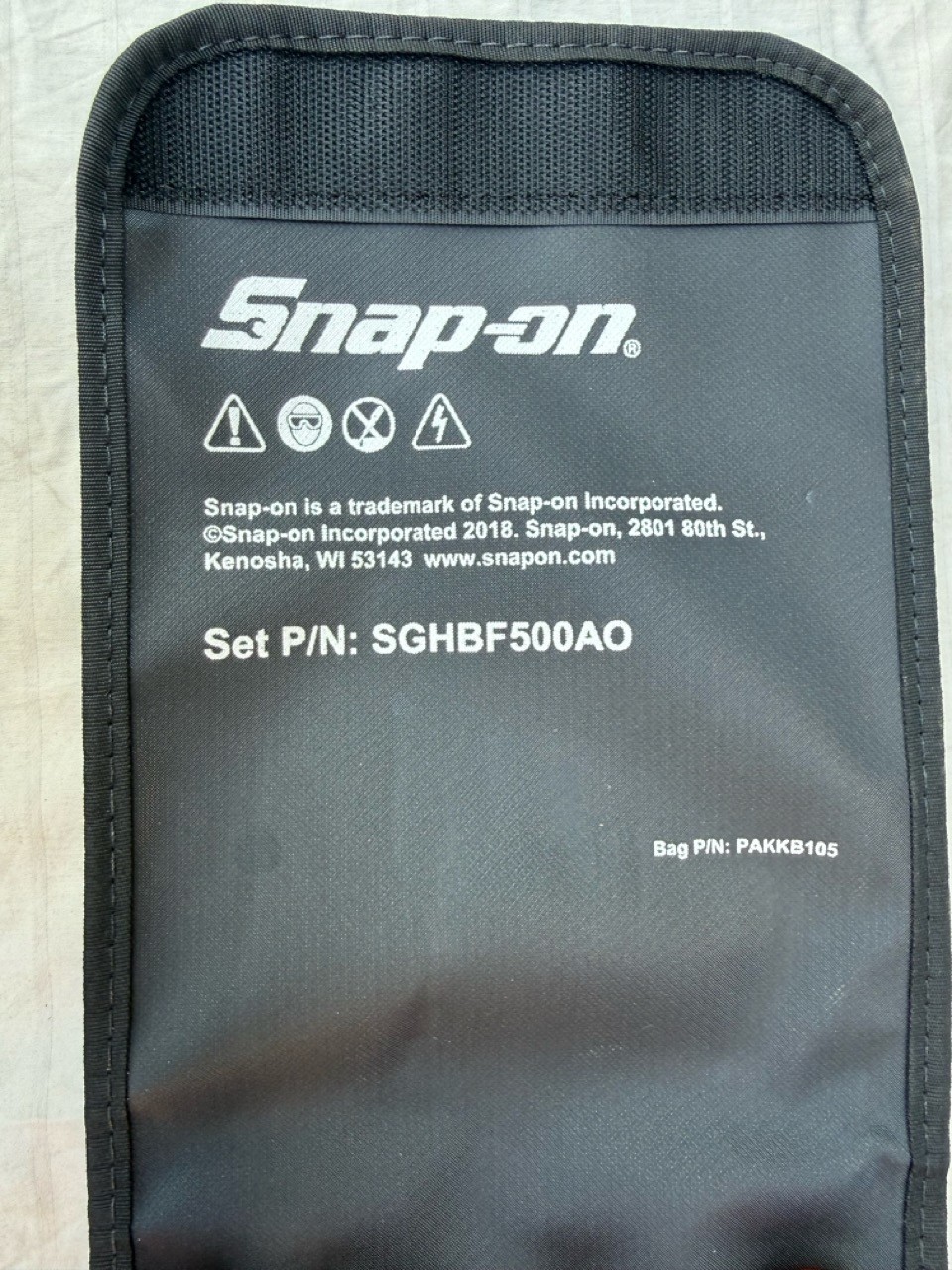 Snap On red 4 pc file handle set with pouch new sghbf500a