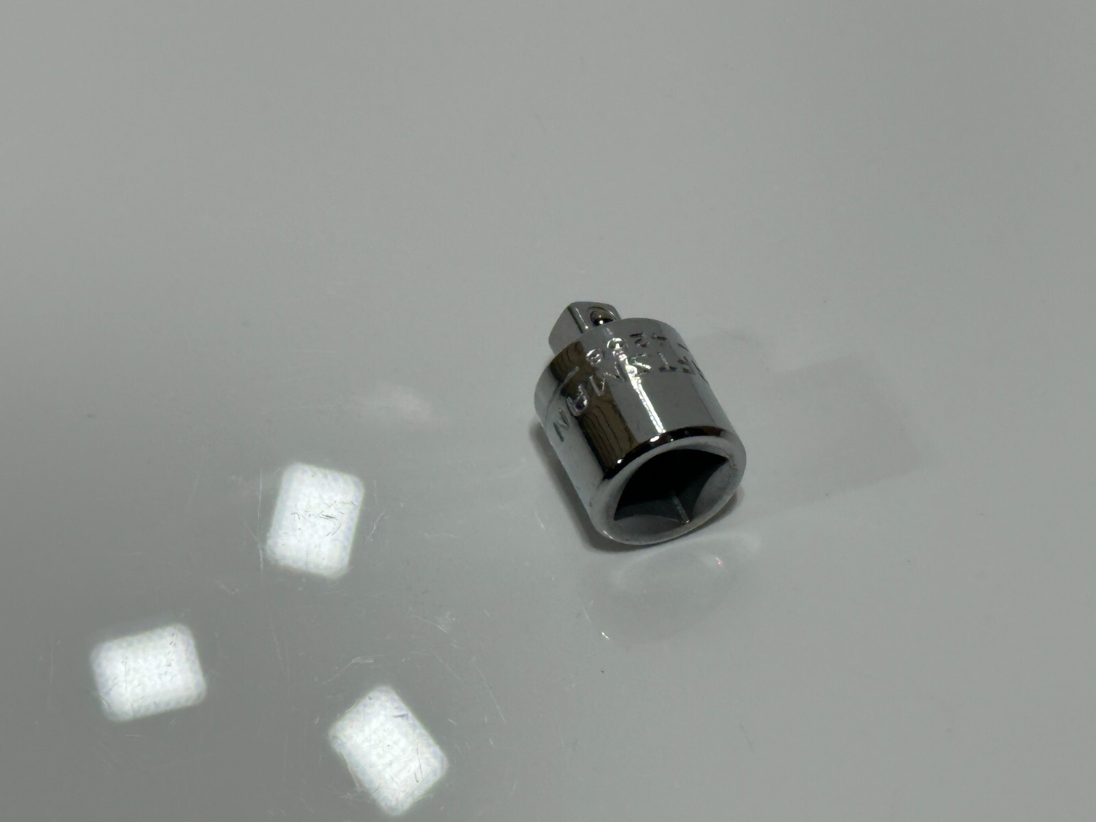 NOS Craftsman USA Made 4256 3/8″ Drive to 1/4″ Drive Chrome Adapter Reducer