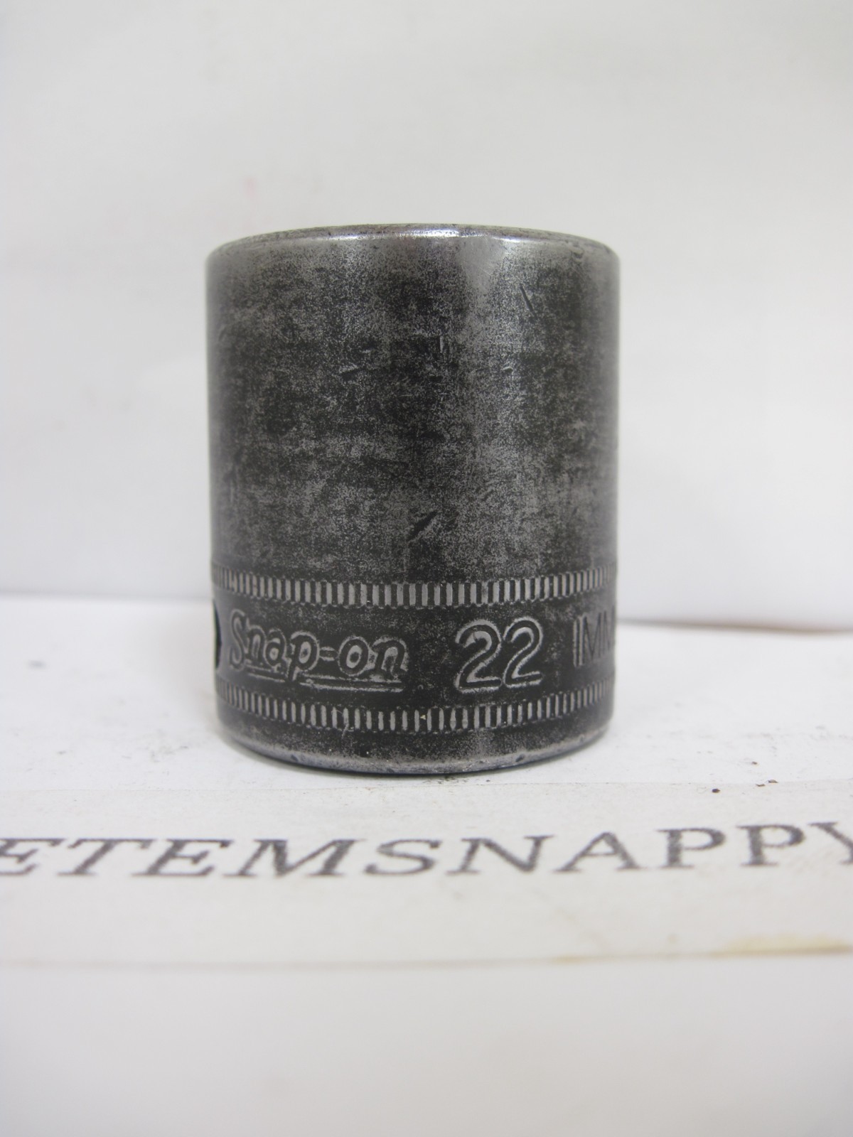 Snap On 1/2″ Drive 22mm Shallow 6pt Impact Socket IMM220 NICE
