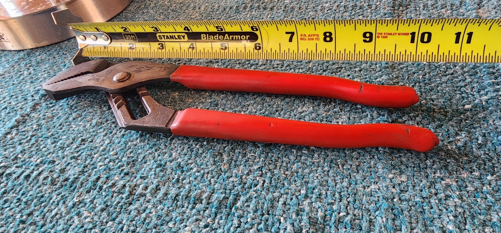 VTG BLUE POINT BY SNAP ON CHN 430 10″ CHANNELOCK SLIP-JOINT PLIERS! USA MADE!