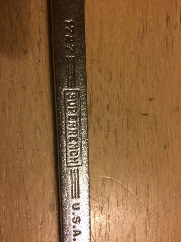 Williams Superrench Tool USA Vintage Open Double End 9/16-5/8 Standard Wrench 🚢
