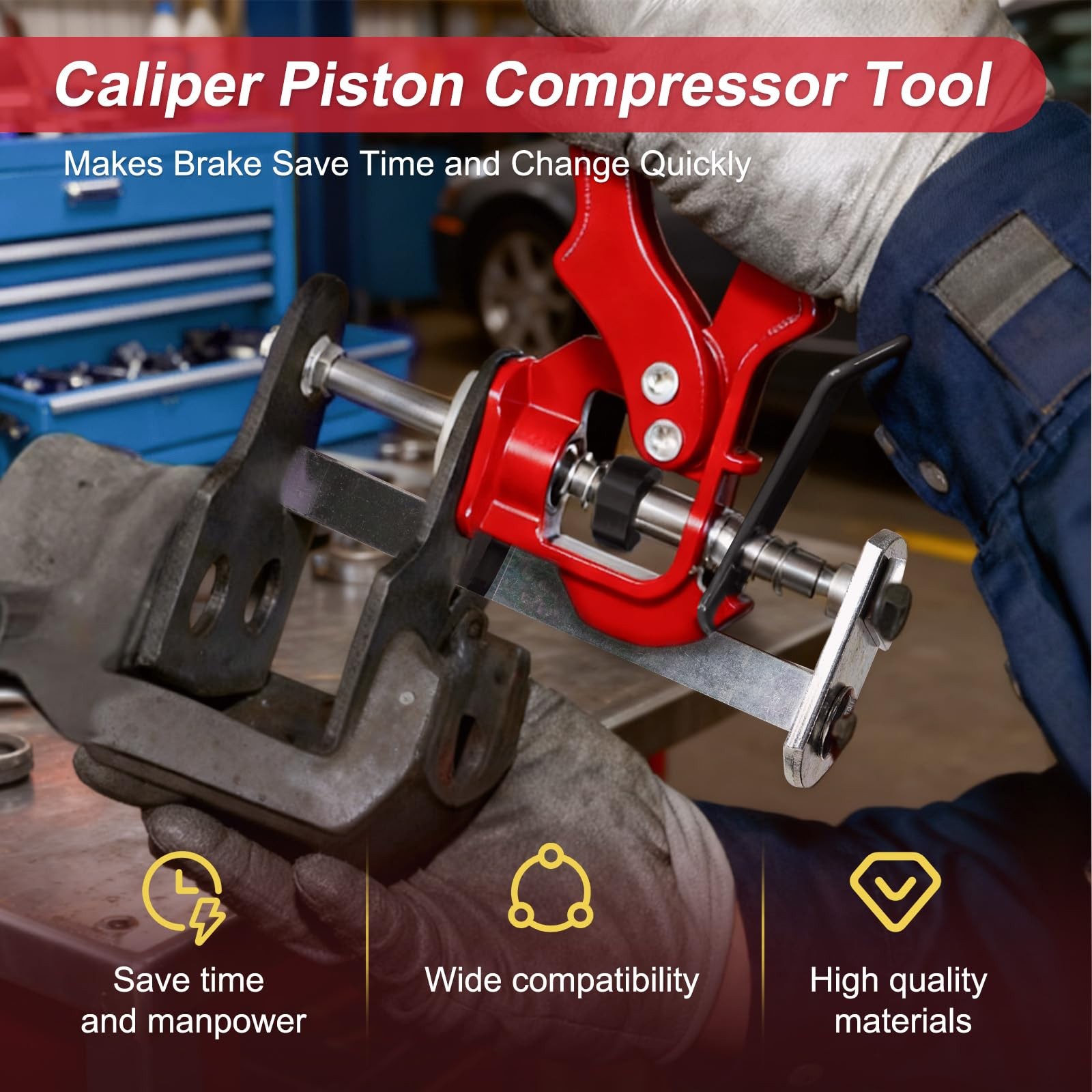 Brake Caliper Compression Tool 29100 4 Piston Pad Spreader Car Light Truck