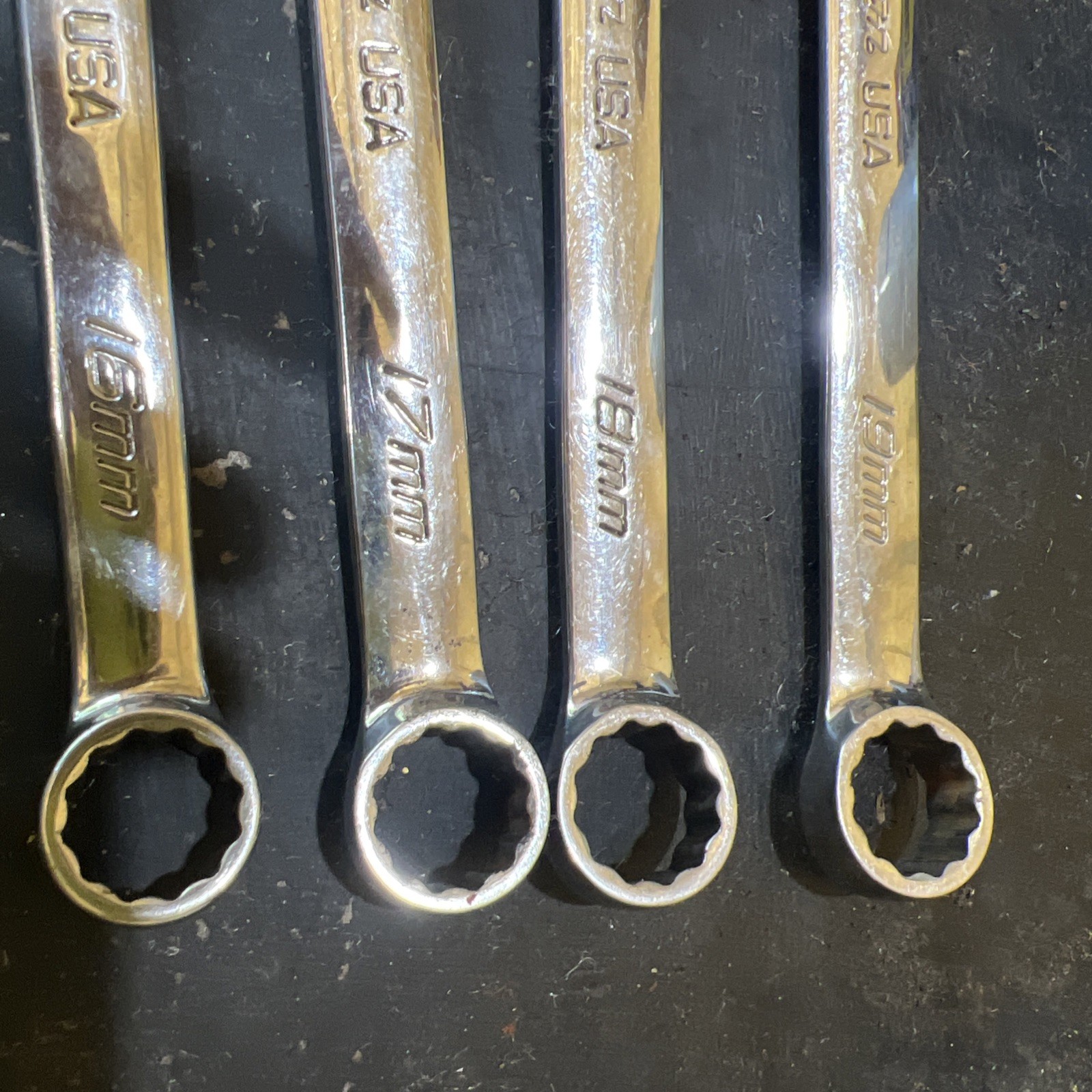 Snap-on 10pc 12pt Metric Flank Drive Plus Combination Wrench Set SOEXM710