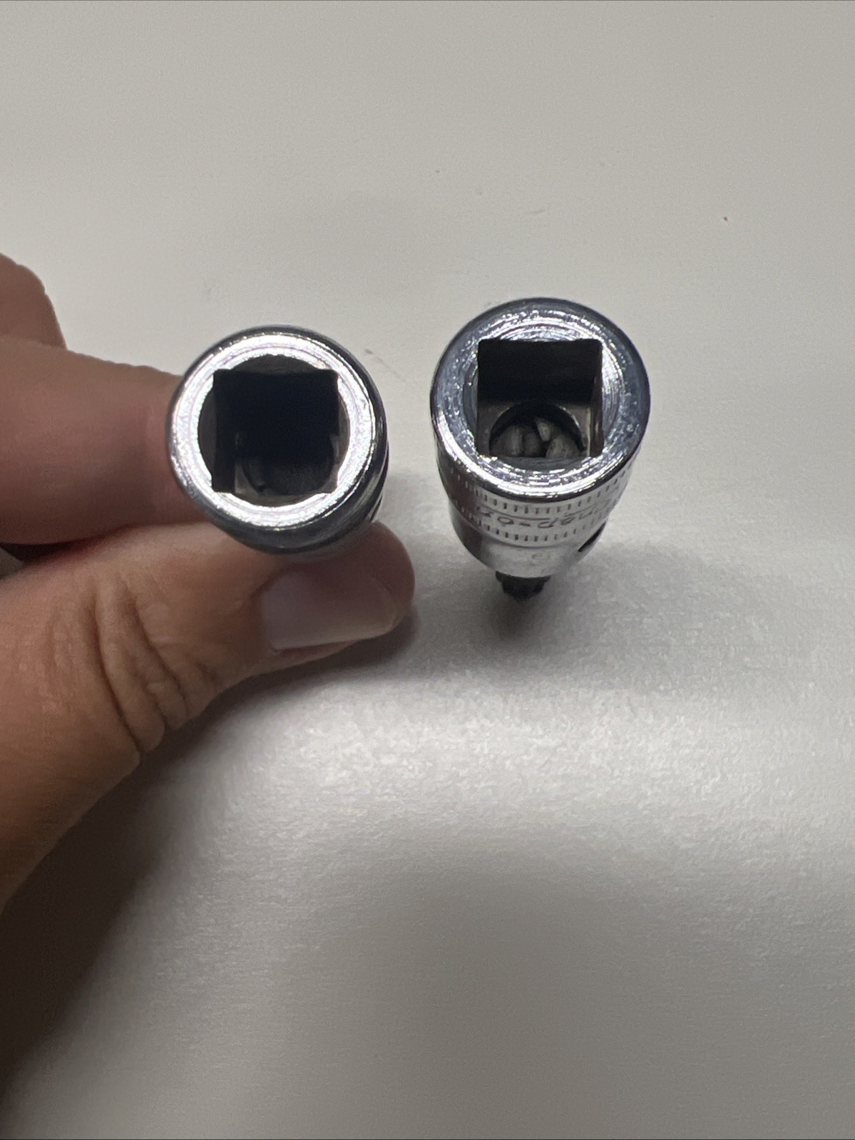 Pair Of Snap-on 3/8” Drive 6mm 8mm Metric Triple Square Socket FTSM6A FTSM8B 8C1