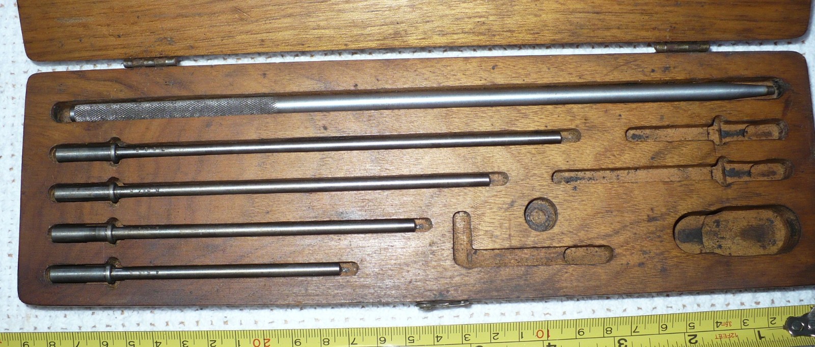 Vintage Tumico Inside Tubular Measuring Rods for 1-85 Micrometer Set 4.5 to 8.5