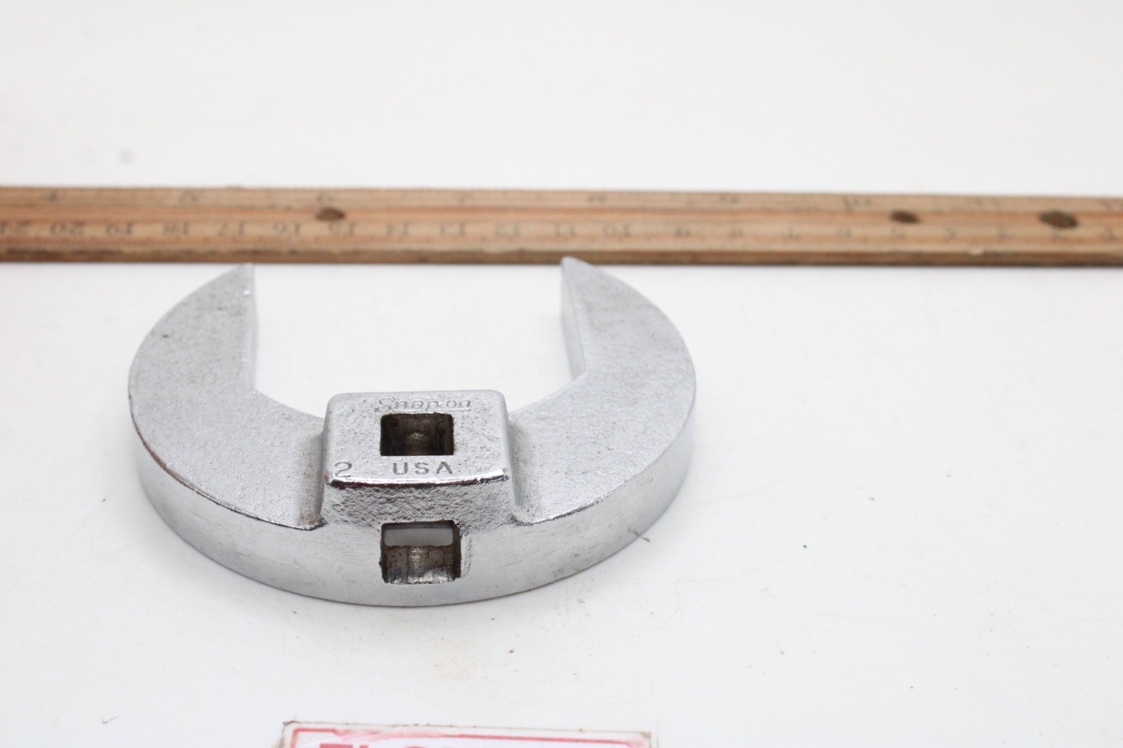 Snap-on 2″ 3/8″ Drive Crowfoot SAE Matte Chrome 2-Way Mount Side Or Bottom USA