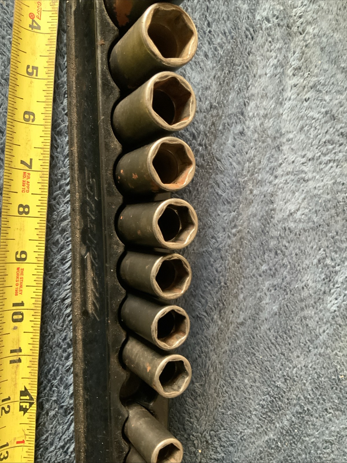 Snap On 3/8” Drive Deep Impact Socket Set, 6pt, 8-12, 14-19, 21, 24mm…miss 13mm…