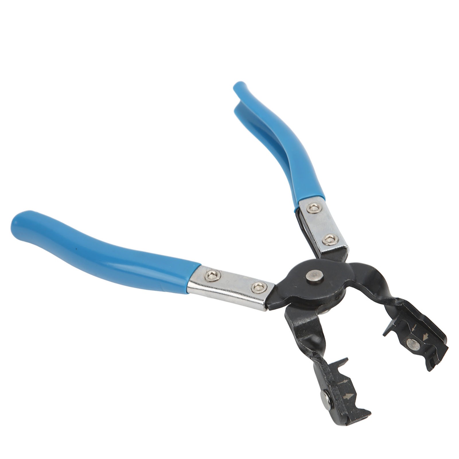 Hose Clamp Pliers Angled Type Swivel Jaws Spring Loaded Handles Universal Fo BT0