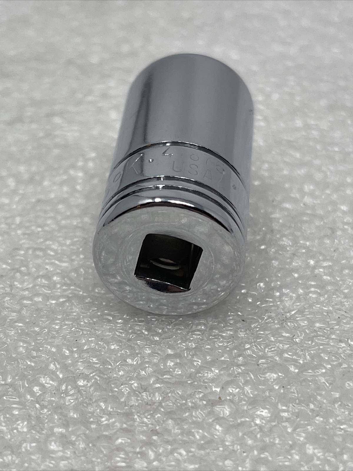 1/2” SK Tools 1/4″ Drive, 6 Point, Semi-Deep SAE Chrome Socket, USA, 41876