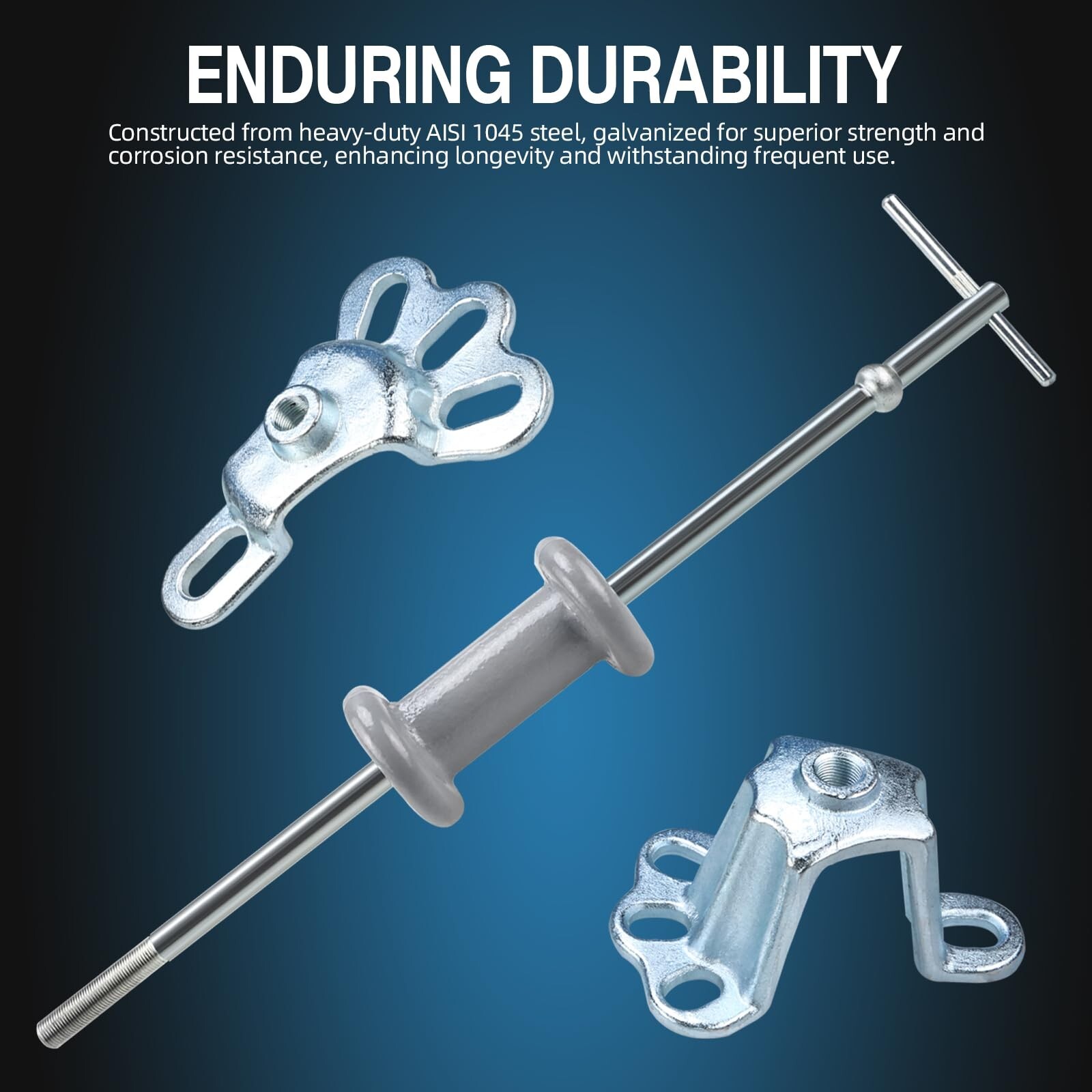 8MILELAKE 9 Way Slide Hammer Puller Axle Front Rear Wheel Bearing Dent Hub Ge…