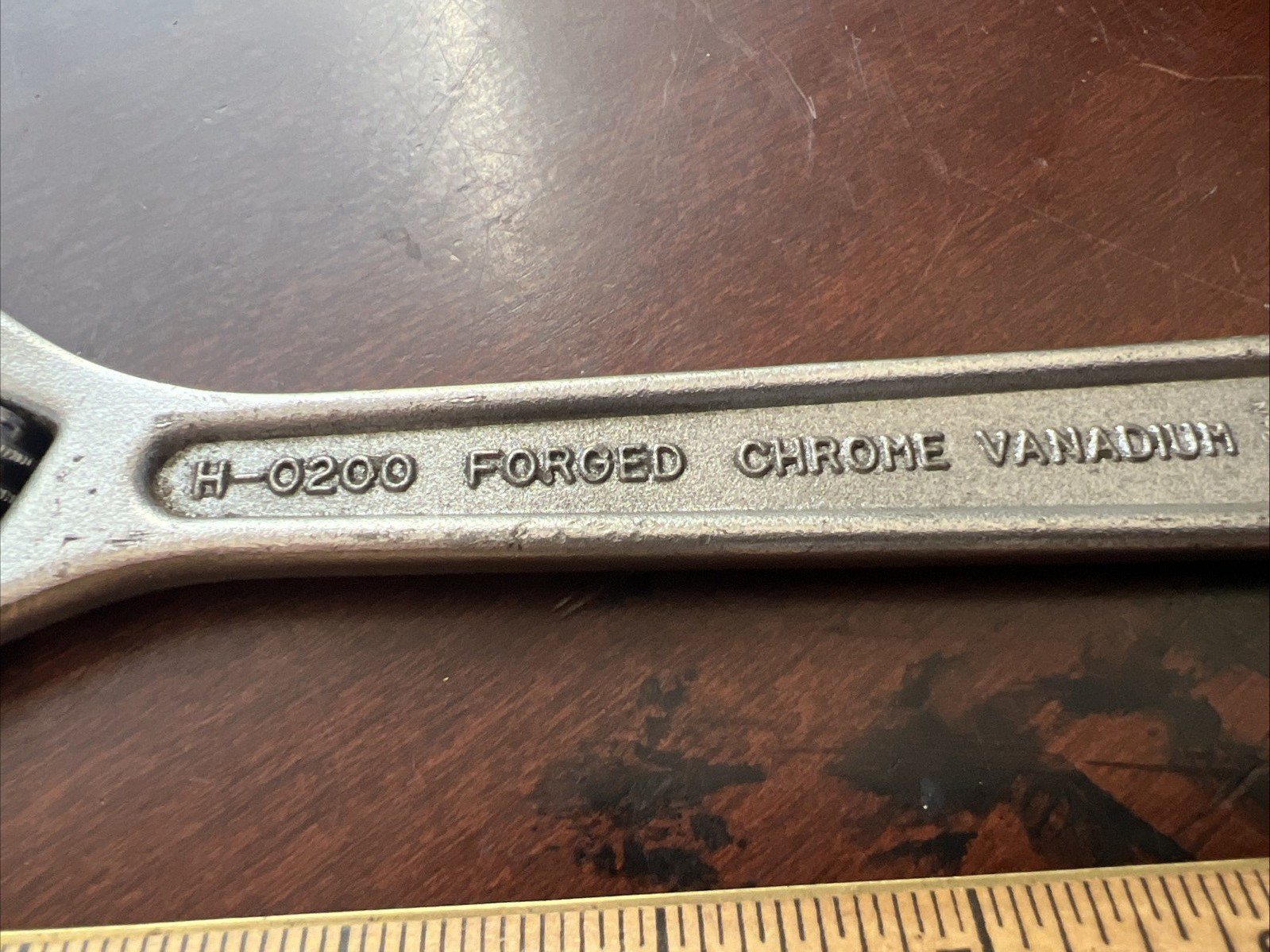 TOP 200mm 8” Adjustable Wrench Forged Chrome Vanadium Heavy Duty H-0200 Japan
