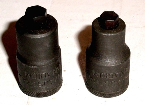 2PC Hex Socket Set Vanadium 1/2 inch drive 5/16 & 3/8 Haben by Gedore Torkit-Out