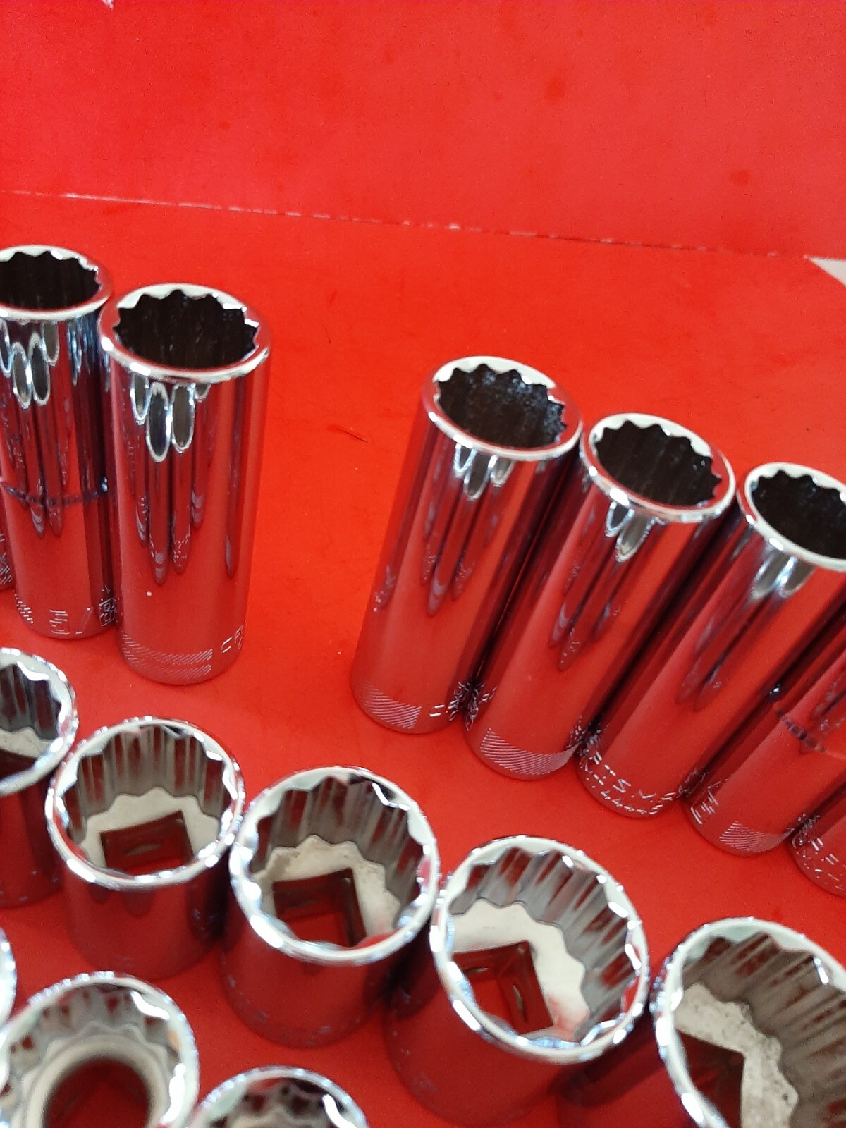 NEW CRAFTSMAN 33pc Shallow & Deep 1/2″ Drive SAE + METRIC 12pt Point Socket Set
