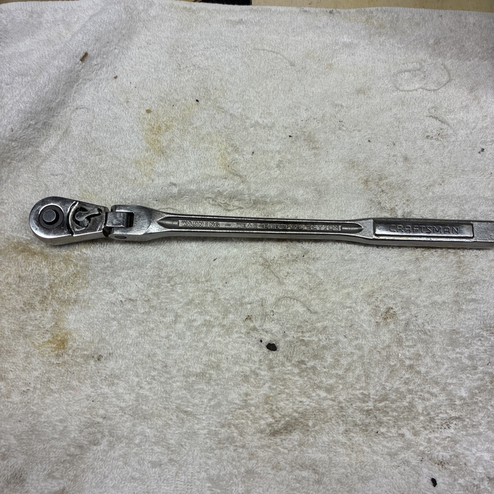 CRAFTSMAN Quick Release 3/8″ Drive Flex Head Ratchet 11-1/2″ U.S.A -VVL- 44815