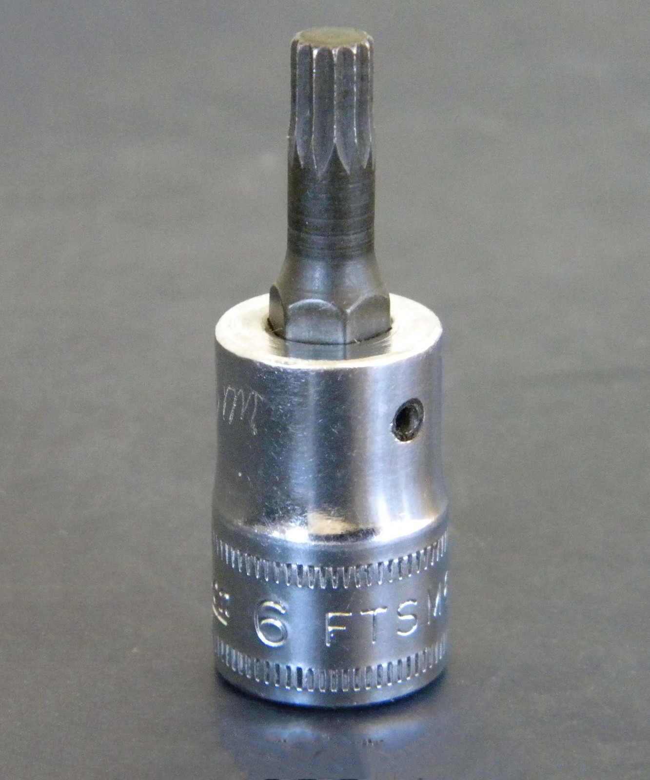 Vintage Snap-on FTSM6A 3/8″ DR 6mm Metric Triple Square Bit Socket, USA