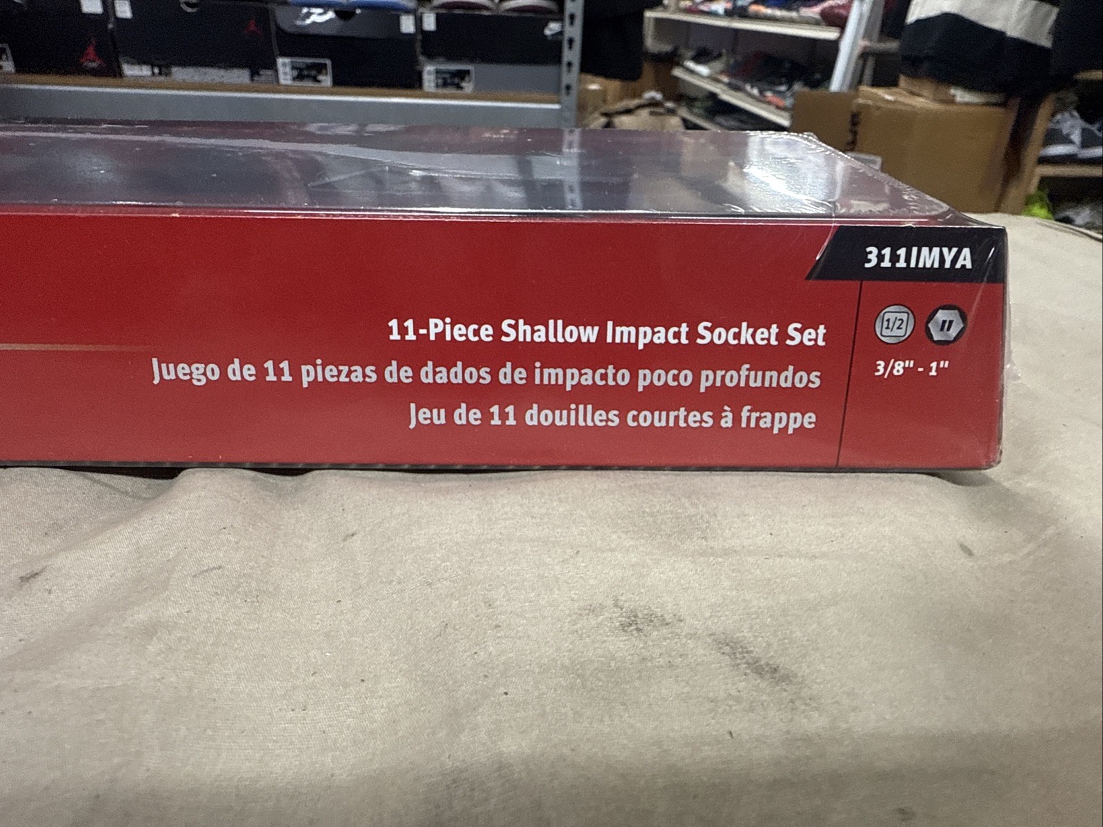 NEW Snap-on 1/2″ drive 3/8″ – 1″ 6-point Shallo Impact Socket Set 311IMYA SEALed