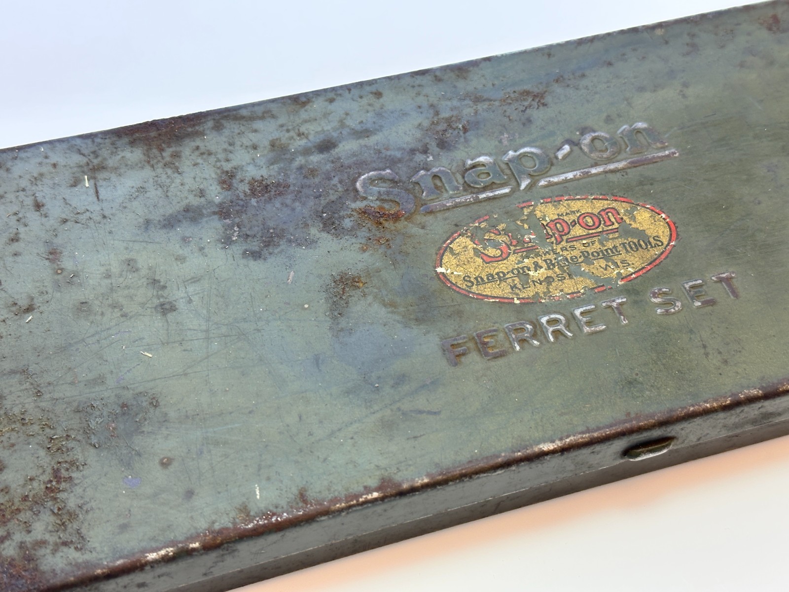 Snap On Tools USA (Kenosha WI) RARE Ferret Set Tool Box Case, Vintage Original