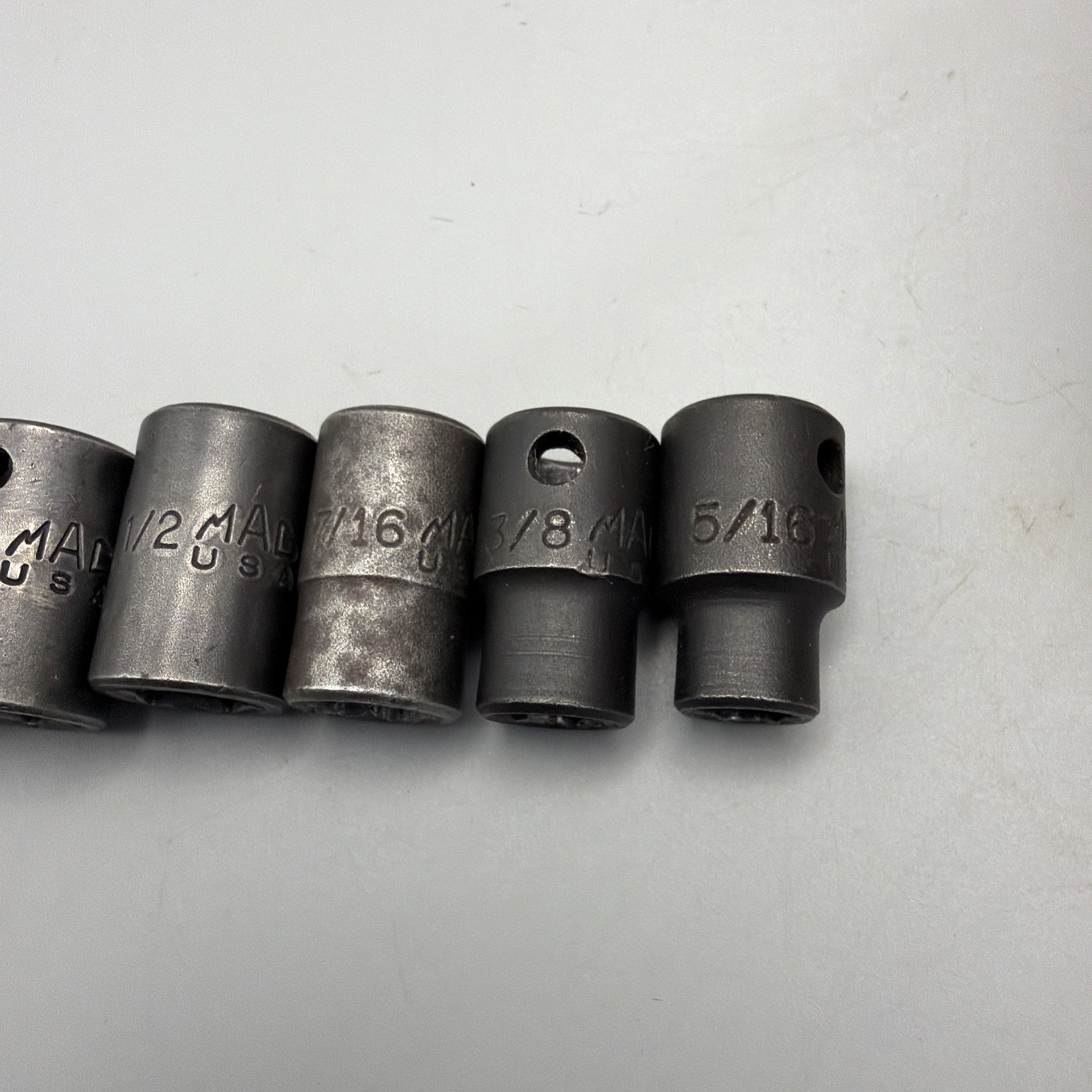 Mac Tools 8 Pc 3/8″ Dr SAE 5/16”-3/4” 6-Point Shallow Impact Socket Set XP USA